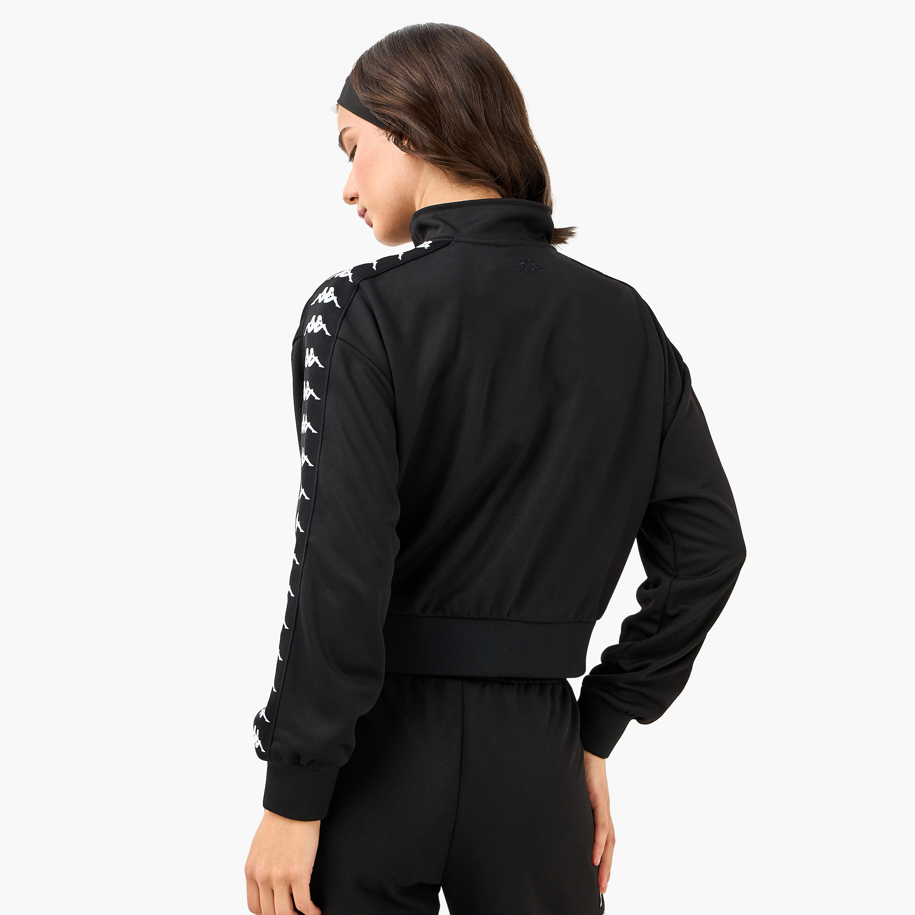 Kappa Tape Detail Jacket with High Neck-women-clothing-sportswearandactivewear-hoodiesandsweatshirts-image-3