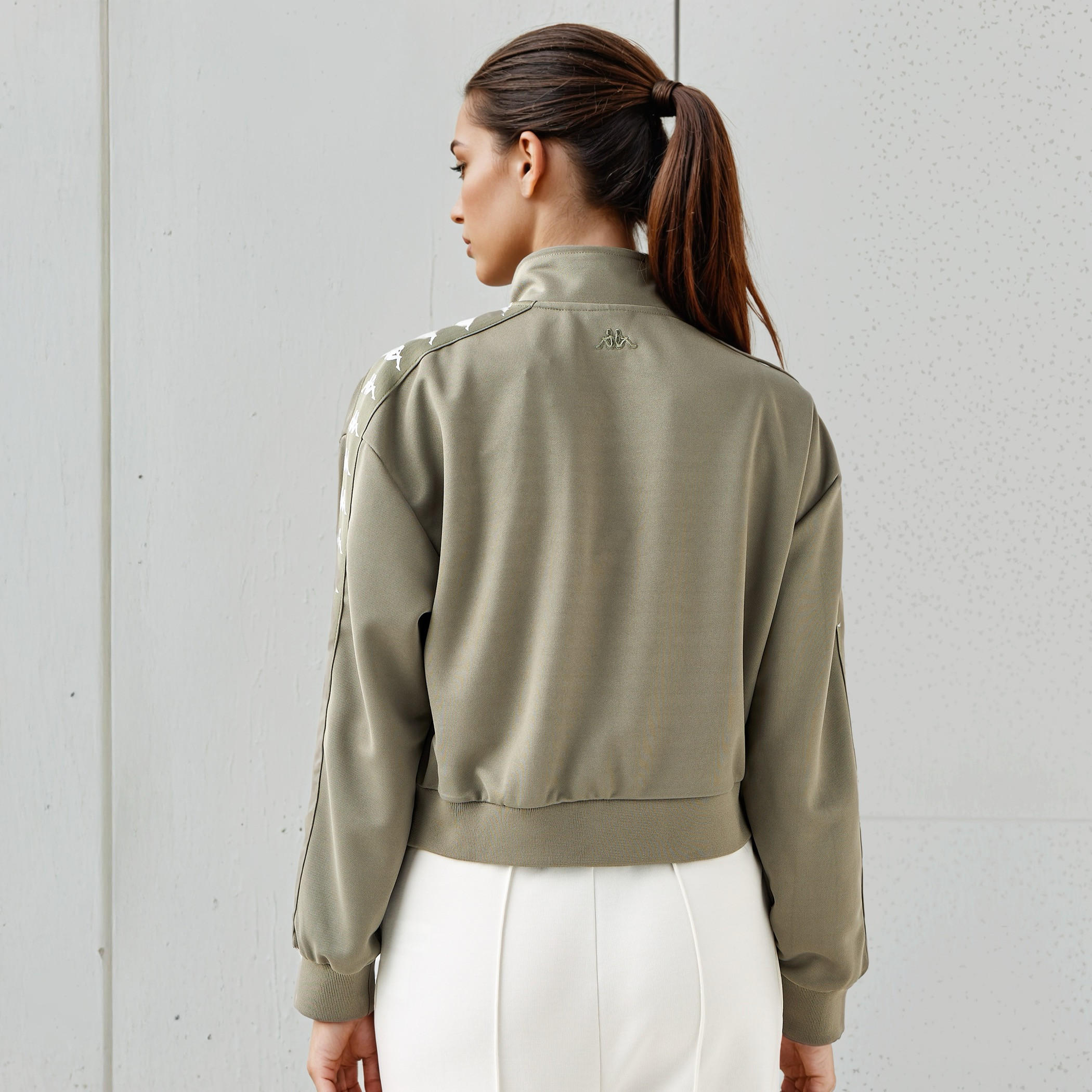 Kappa Tape Detail Jacket with High Neck-women-clothing-sportswearandactivewear-hoodiesandsweatshirts-image-3