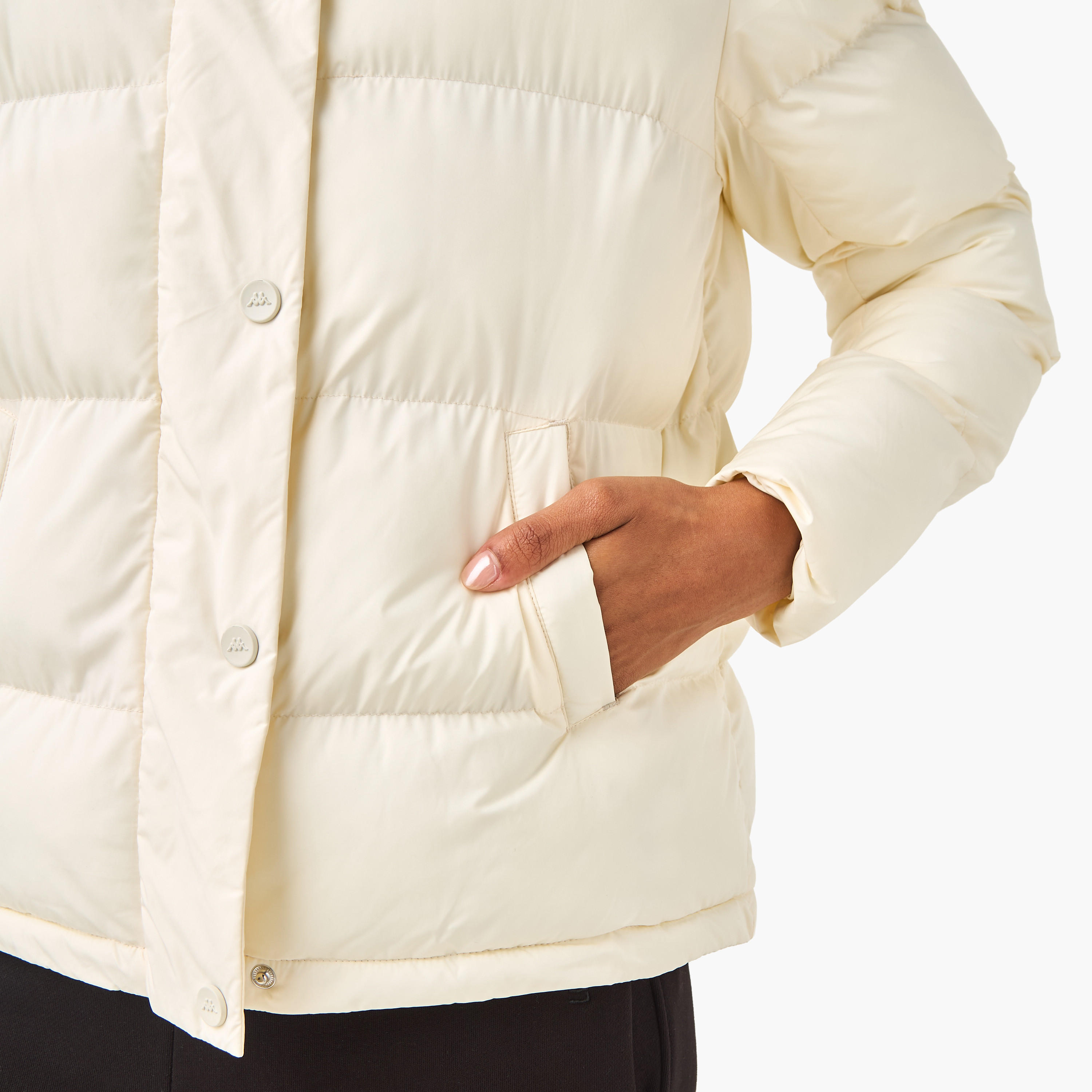 جاكيت نفخ بقبعة للنساء من كابا-women-clothing-sportswearandactivewear-coatsandjackets-jackets-image-1