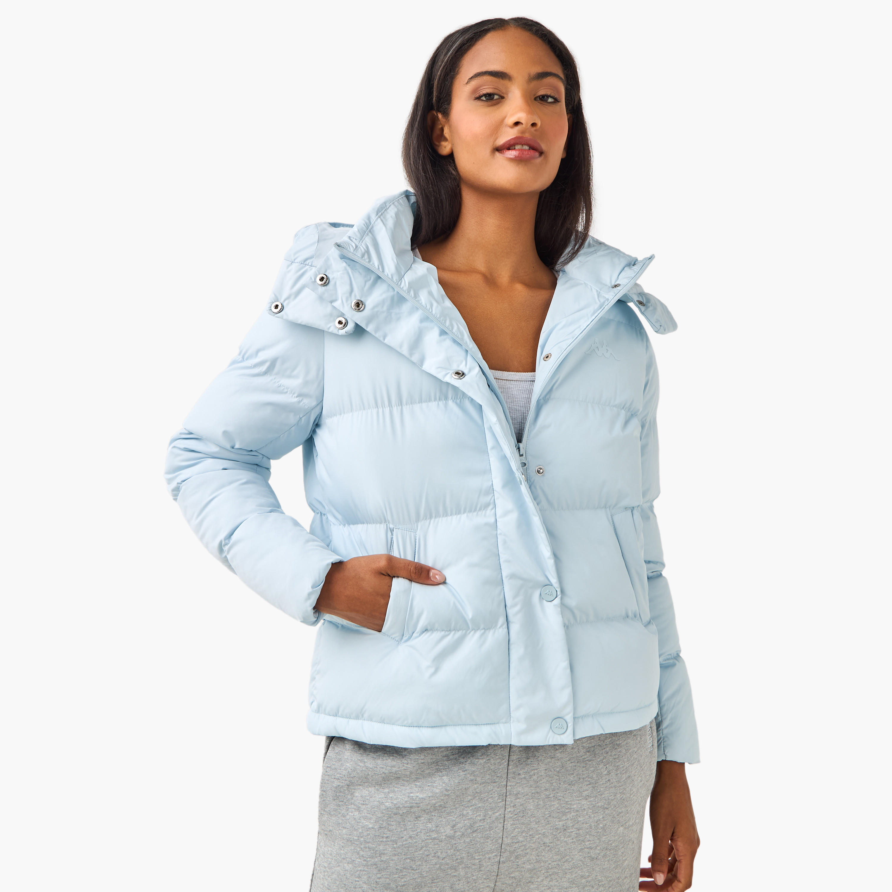 جاكيت نفخ بقبعة للنساء من كابا-women-clothing-sportswearandactivewear-coatsandjackets-jackets-image-1