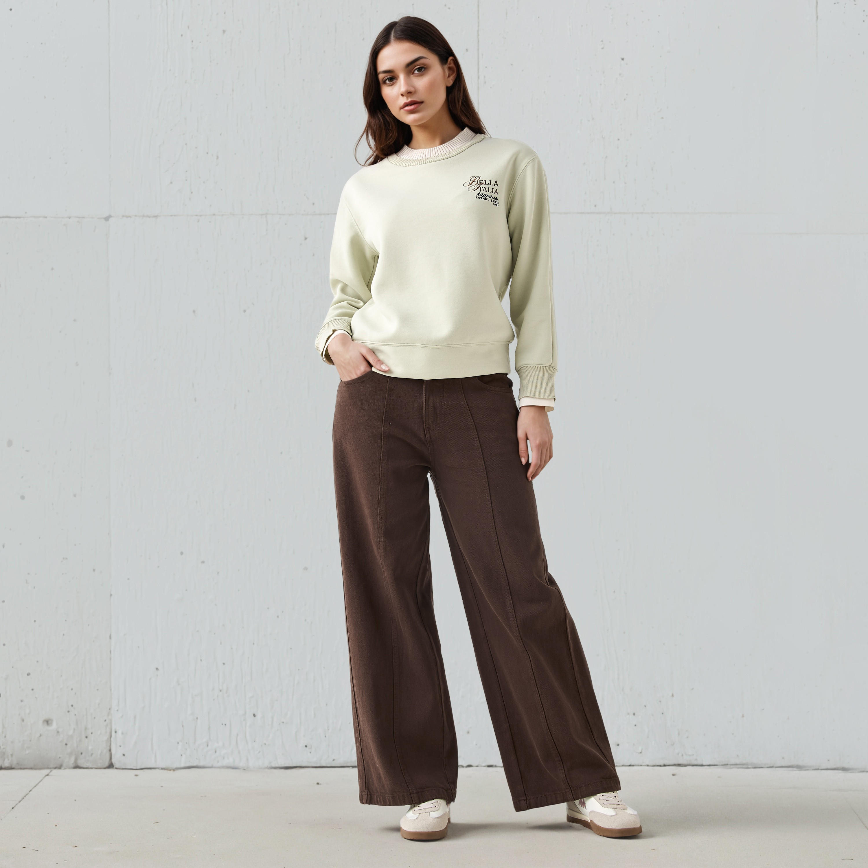 Kappa Women's Double Rib Sweatshirt-women-clothing-sportswearandactivewear-hoodiesandsweatshirts-image-2