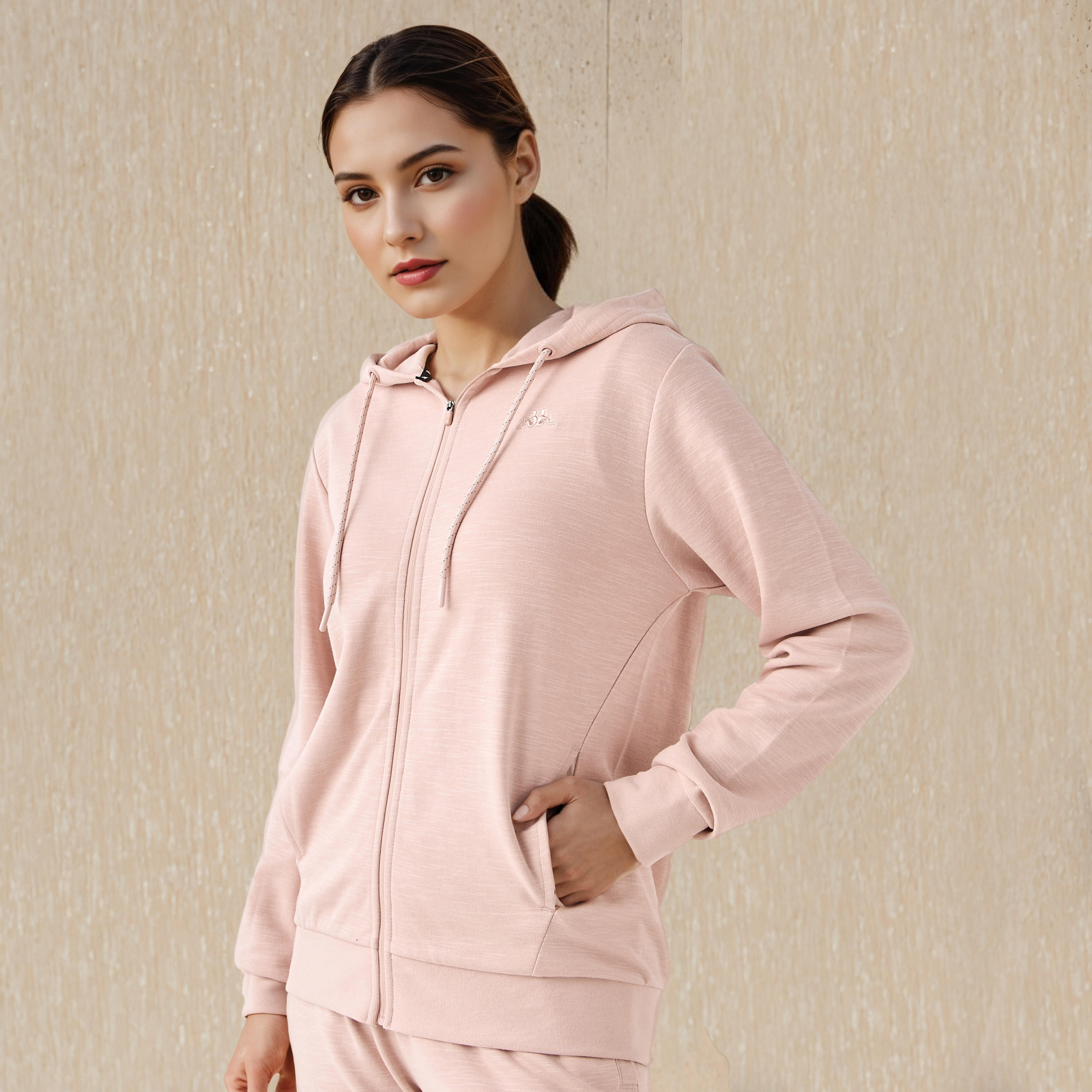 هودي بسحاب للنساء من كابا-women-clothing-sportswearandactivewear-hoodiesandsweatshirts-image-1