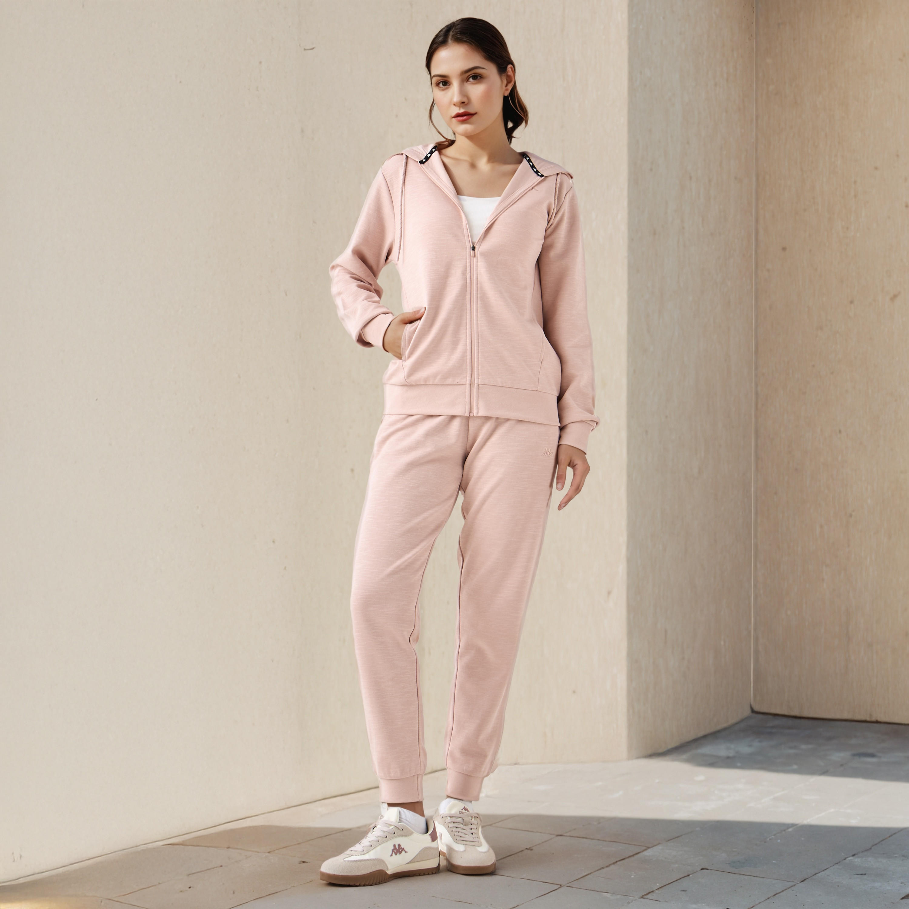 هودي بسحاب للنساء من كابا-women-clothing-sportswearandactivewear-hoodiesandsweatshirts-image-2