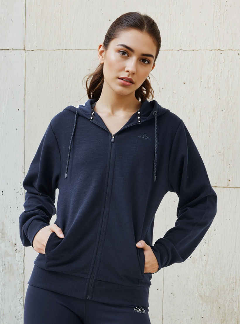 هودي بسحاب للنساء من كابا-women-clothing-sportswearandactivewear-hoodiesandsweatshirts-image-1