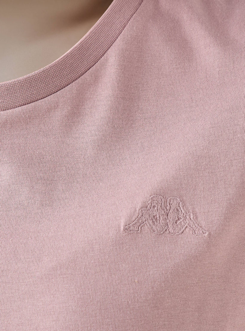Kappa Regular Fit Women T-shirt Cotton Pink-women-clothing-tshirts-image-4