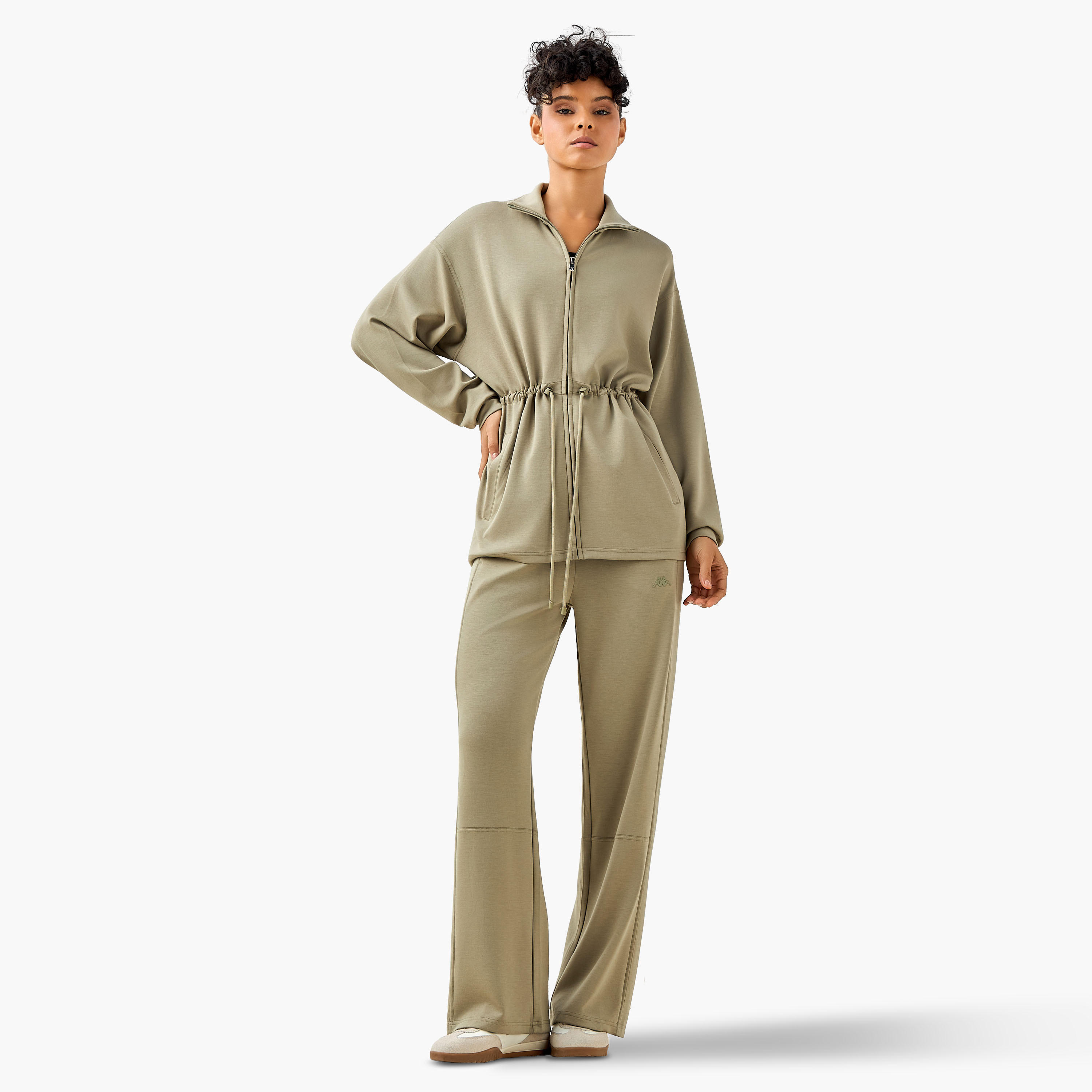 جاكيت طويل ناعم الملمس برباط خصر للنساء من كابّا-women-clothing-coordsets-image-2