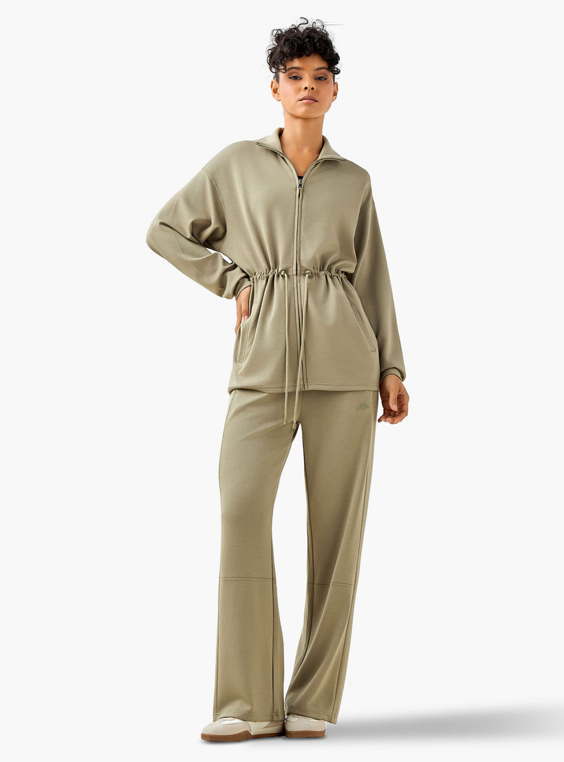 جاكيت طويل ناعم الملمس برباط خصر للنساء من كابّا-women-clothing-coordsets-image-2