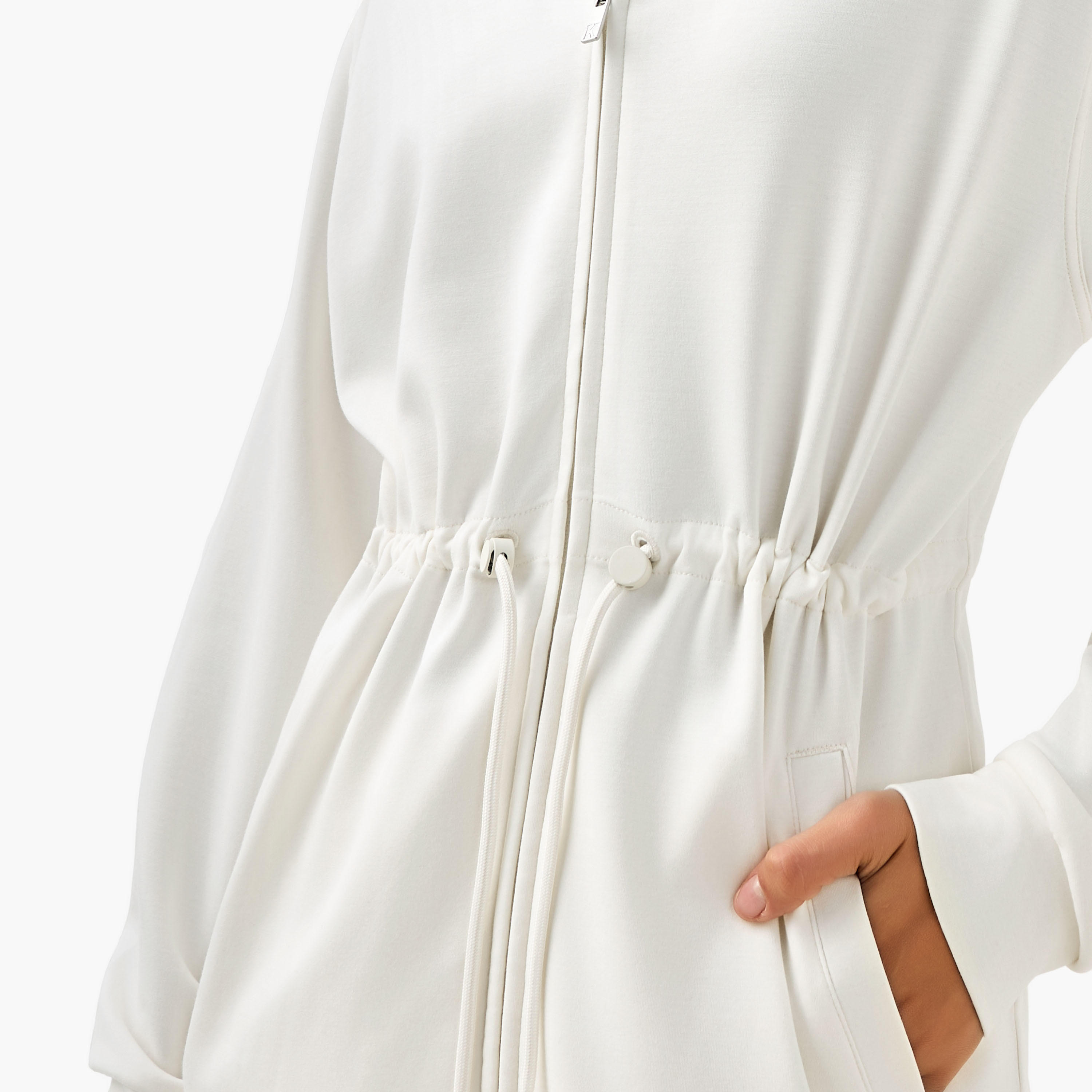 جاكيت طويل ناعم الملمس برباط خصر للنساء من كابّا-women-clothing-coordsets-image-1