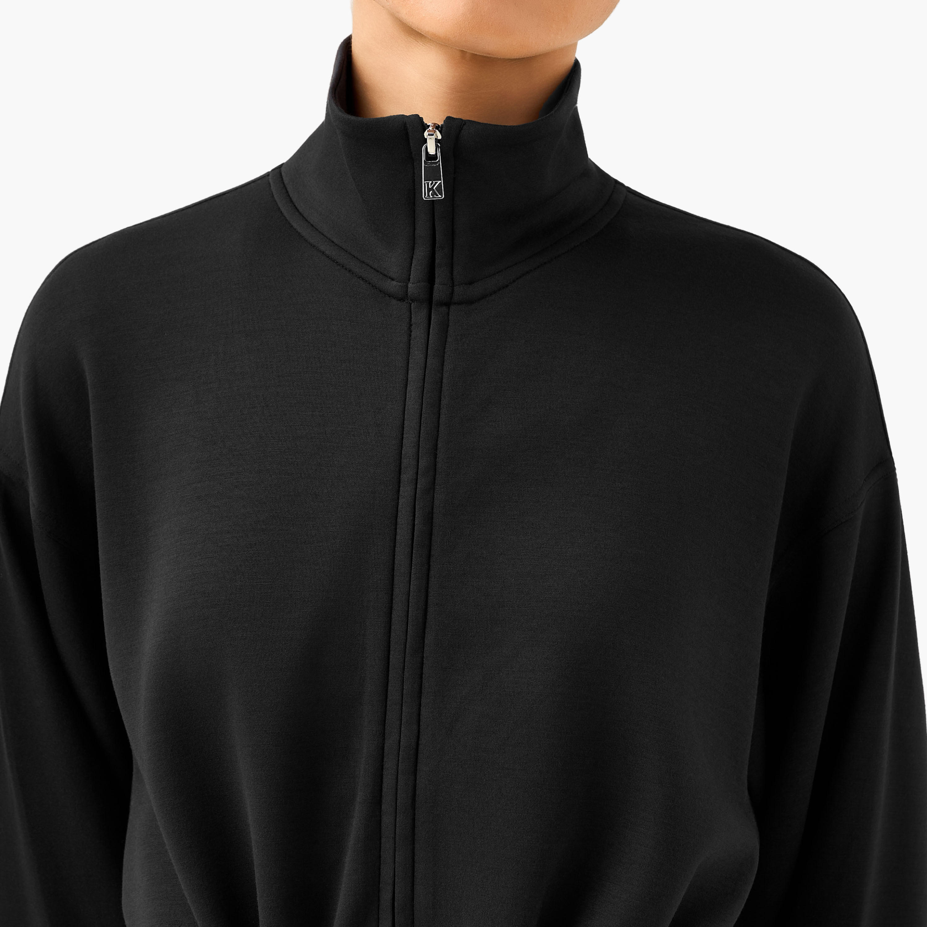 Kappa Women Soft Touch Drawstring Waist Longline Jacket-women-clothing-coordsets-image-5
