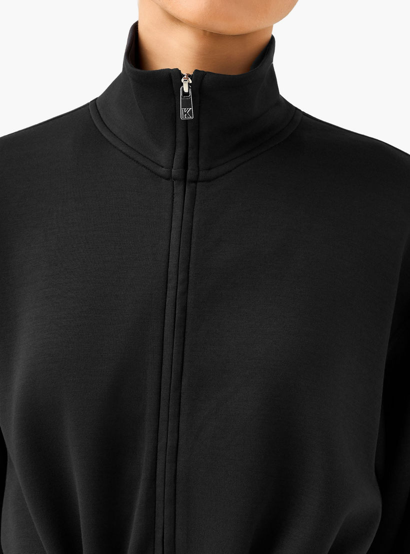جاكيت طويل ناعم الملمس برباط خصر للنساء من كابّا-women-clothing-coordsets-image-5