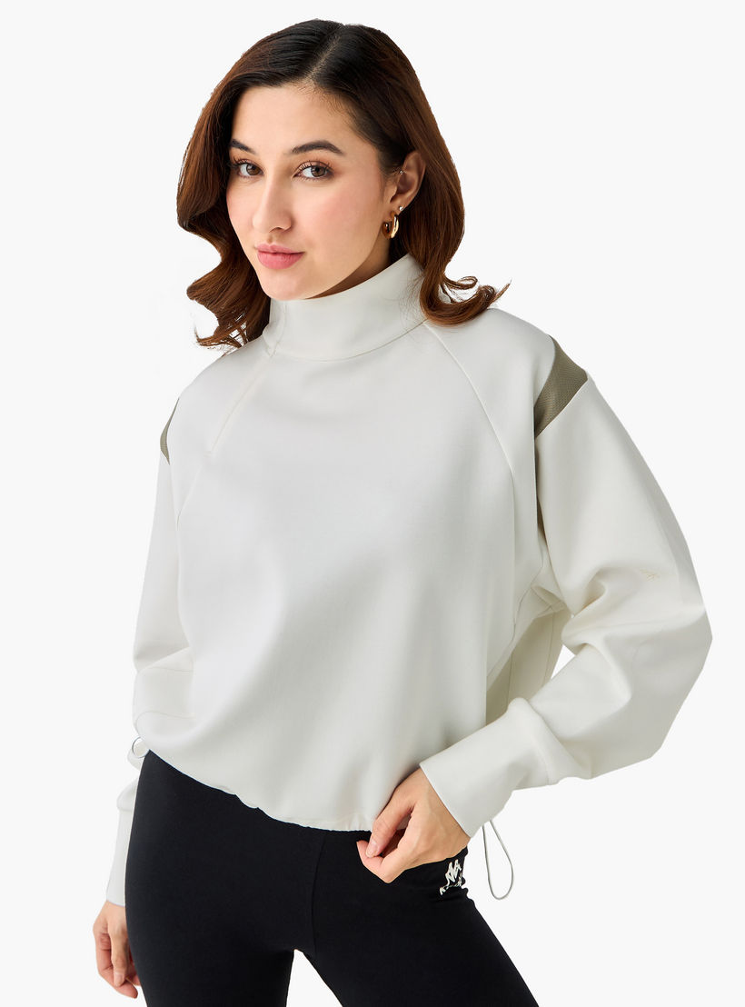 سويت شيرت قصير ناعم الملمس للنساء من كابا-women-clothing-sportswearandactivewear-hoodiesandsweatshirts-image-1