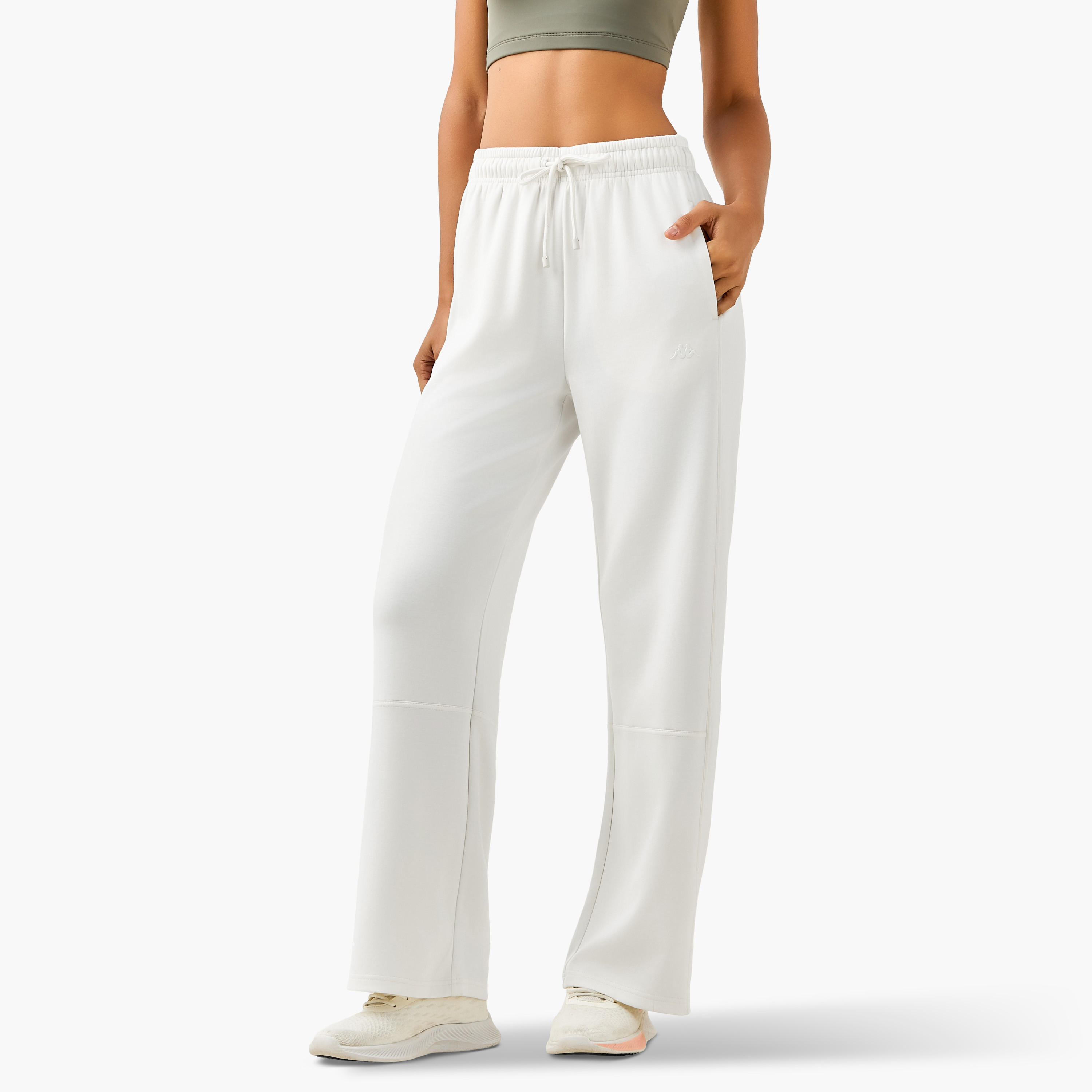 Kappa Flared Relaxed Fit Track Pants-women-clothing-sportswearandactivewear-bottoms-joggersandtrackpants-image-2