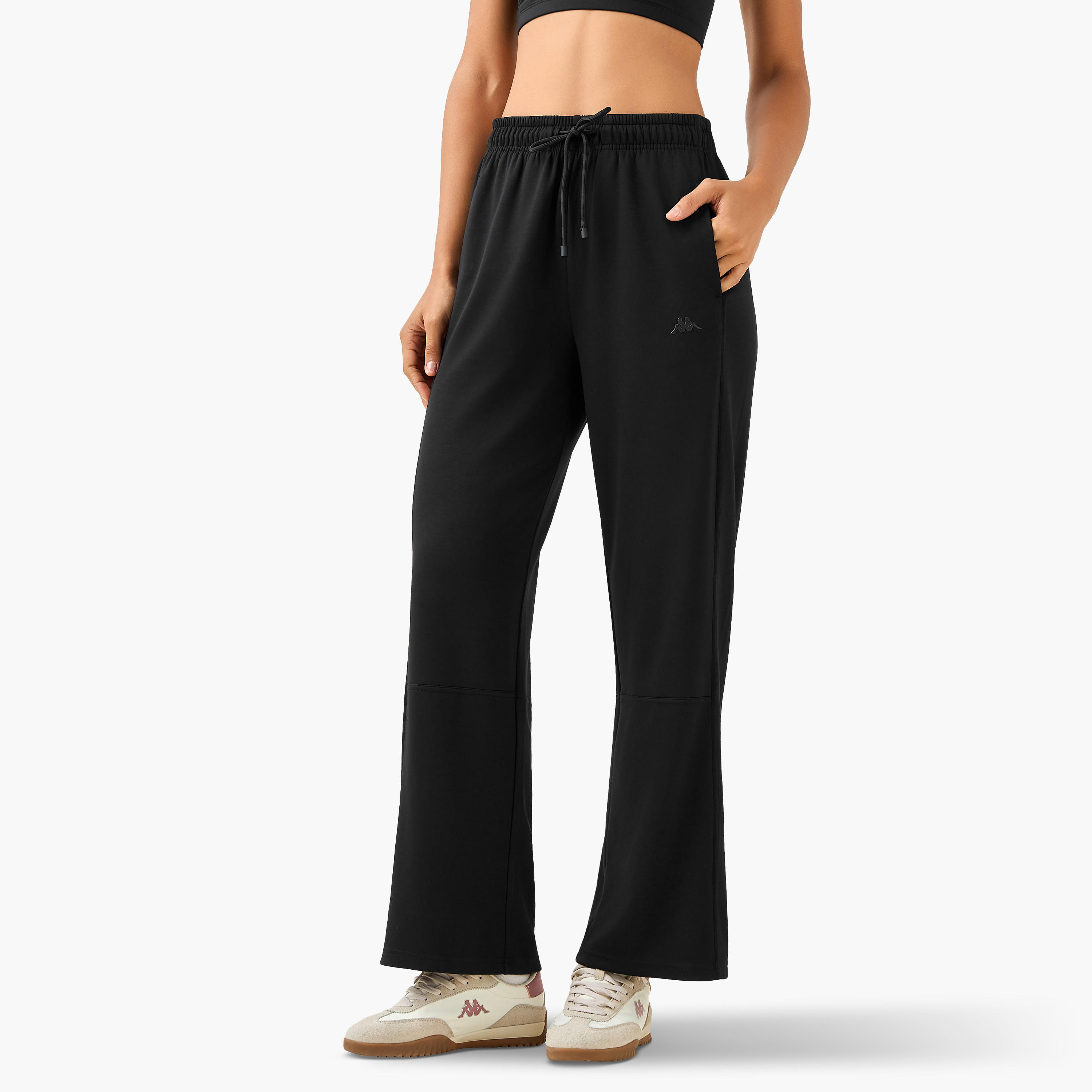 Kappa Flared Relaxed Fit Track Pants-women-clothing-sportswearandactivewear-bottoms-joggersandtrackpants-image-2