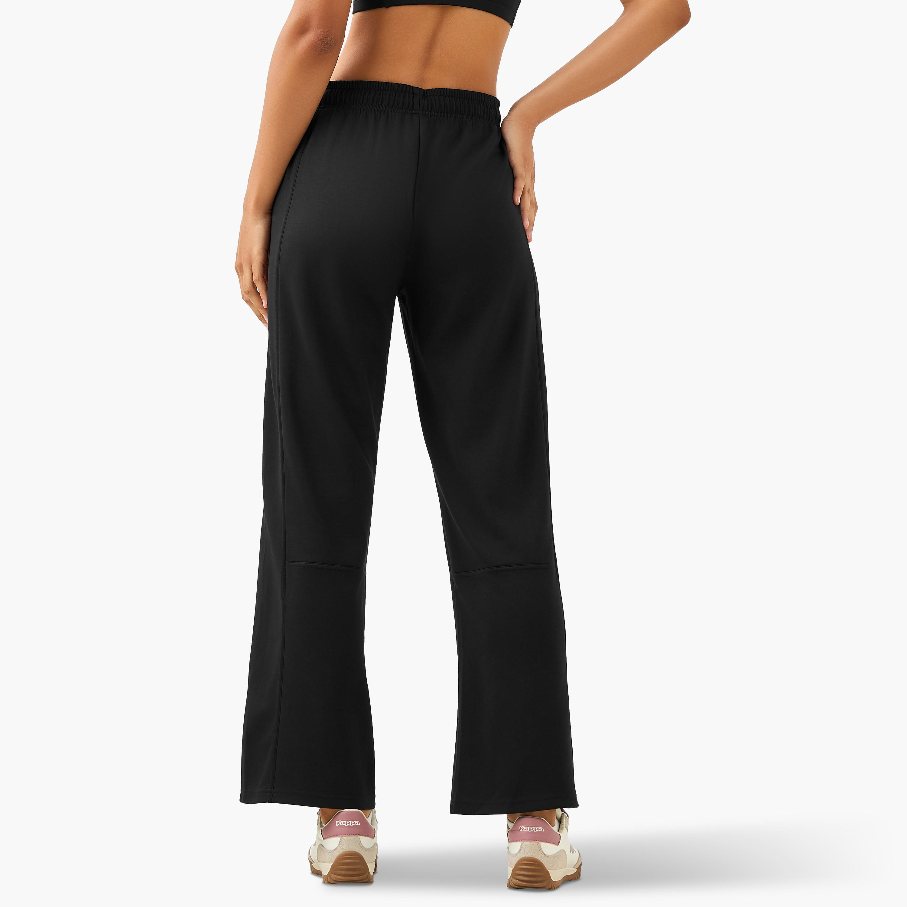 Kappa Flared Relaxed Fit Track Pants-women-clothing-sportswearandactivewear-bottoms-joggersandtrackpants-image-4