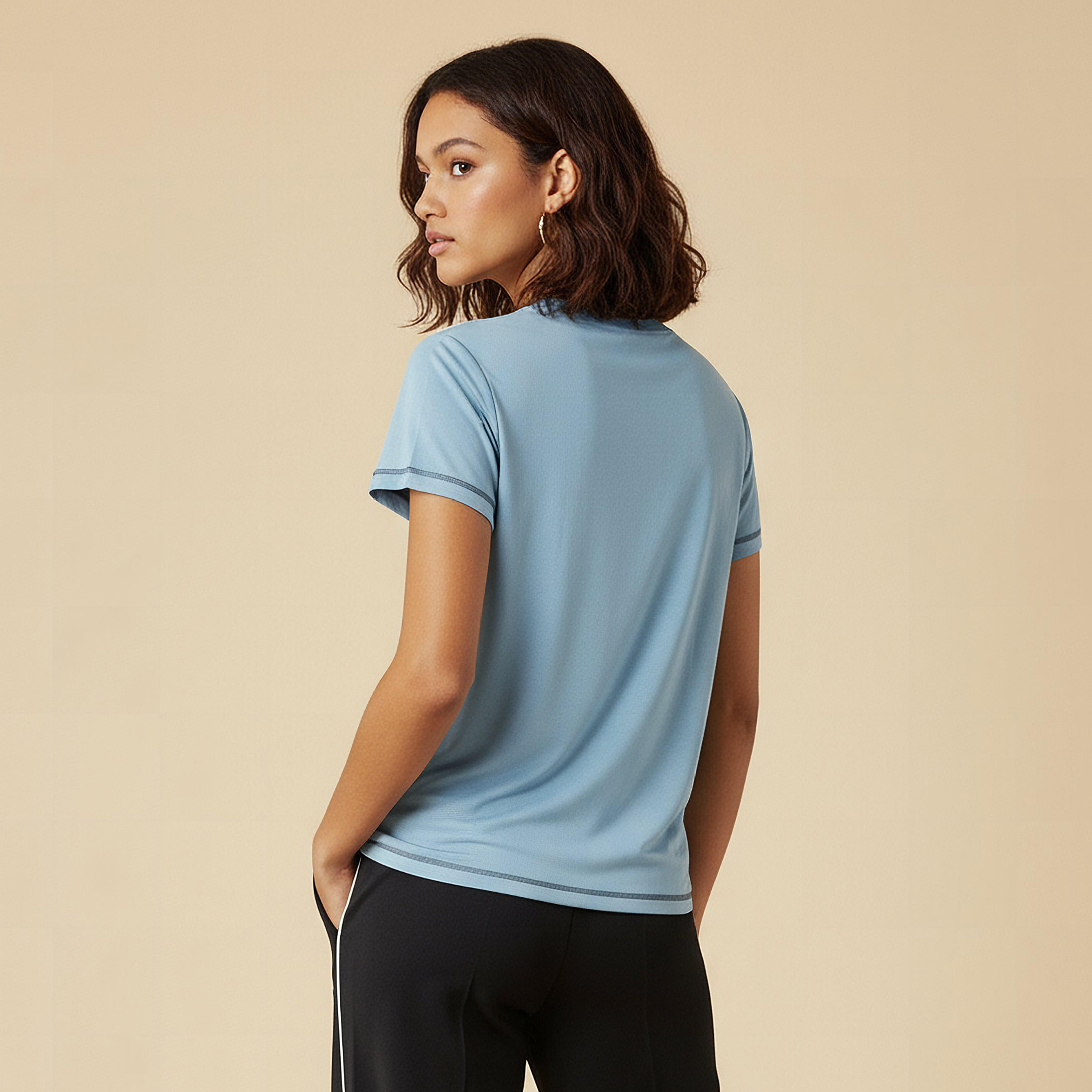 Kappa Women Soft Touch Stretchable T-shirt-women-clothing-tshirts-image-3