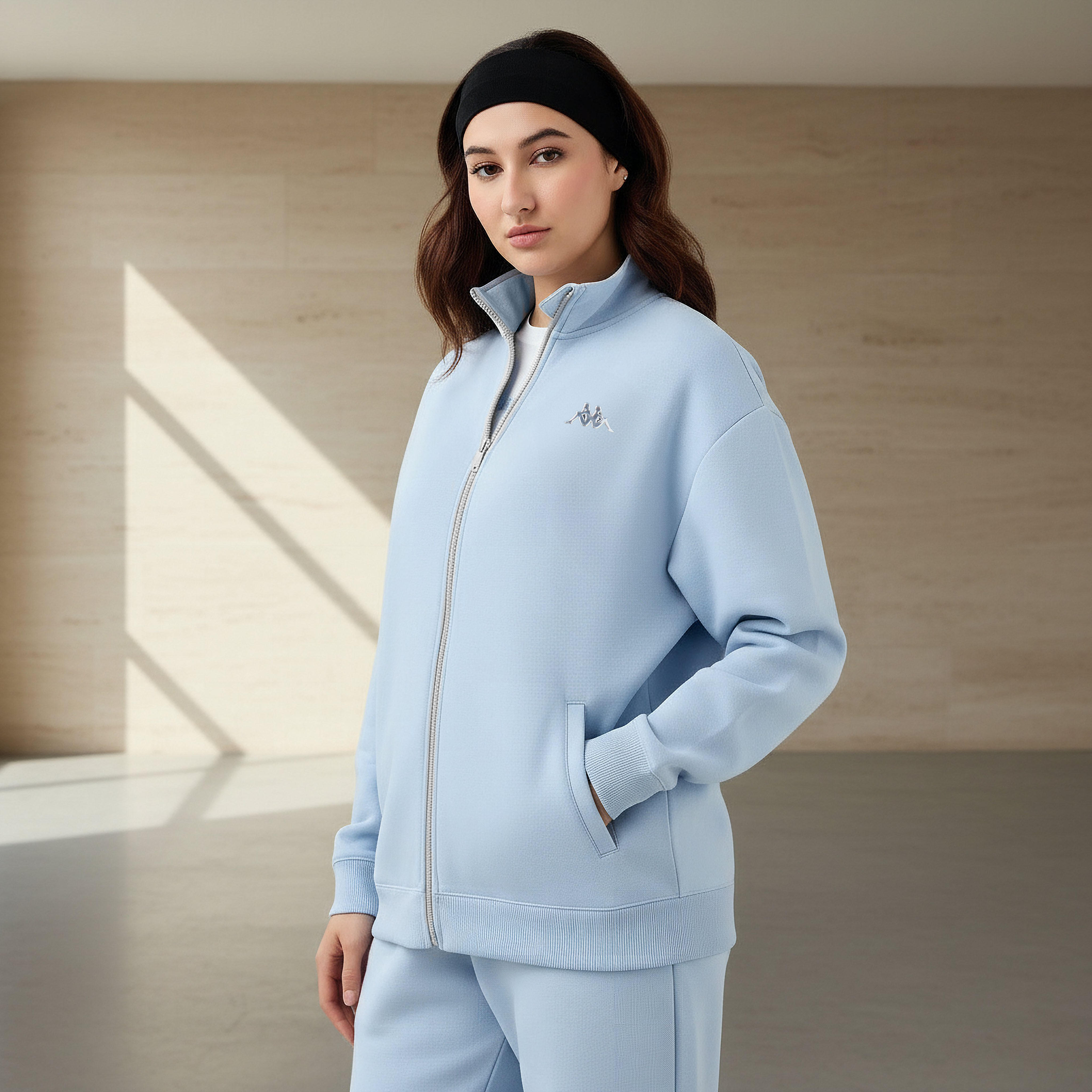 جاكيت بسحاب إغلاق للنساء من كابا-women-clothing-coordsets-image-1