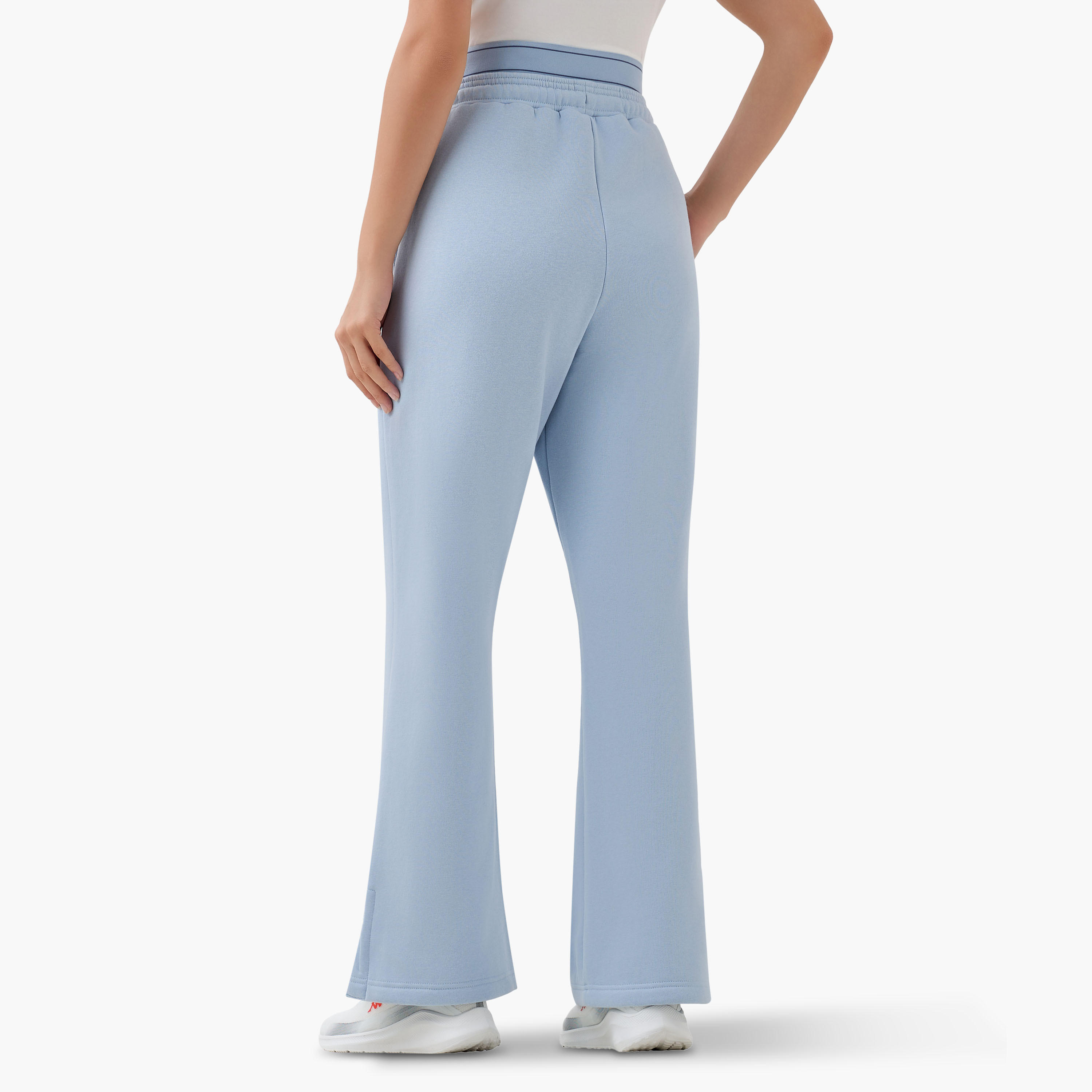 بنطلون رياضي واسع بجيوب وفتحة من كابا-women-clothing-bottoms-joggers-image-3