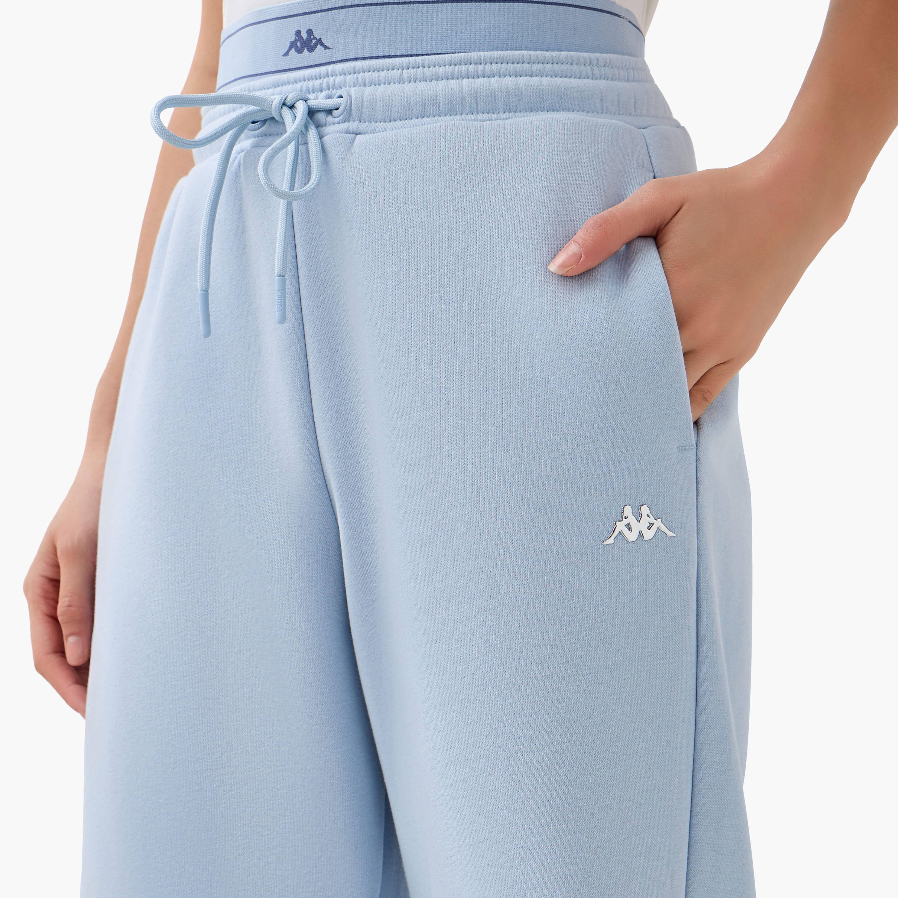 بنطلون رياضي واسع بجيوب وفتحة من كابا-women-clothing-bottoms-joggers-image-4