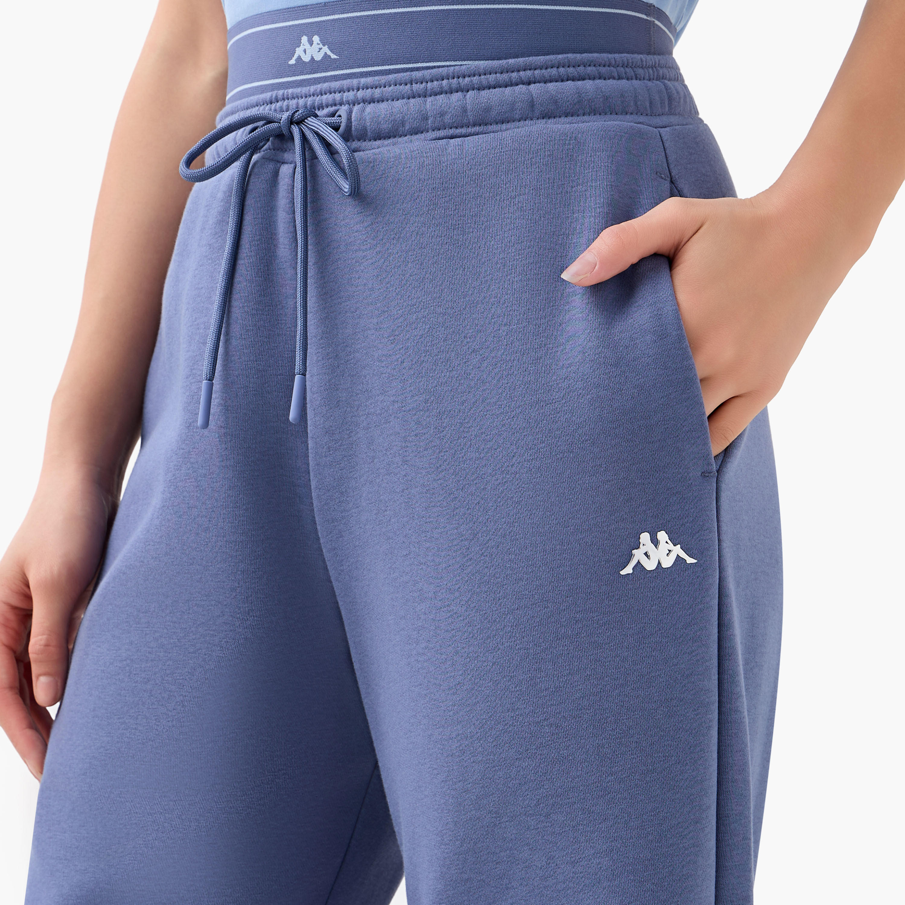 بنطلون رياضي واسع بجيوب وفتحة من كابا-women-clothing-bottoms-joggers-image-2