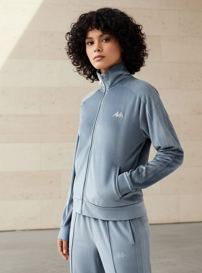 جاكيت مخملي مزين للنساء من كابا-women-clothing-coordsets-image-5