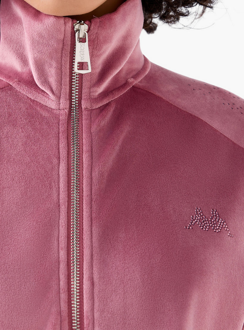 Kappa Women Velour Embellished Jacket-women-clothing-coordsets-image-4