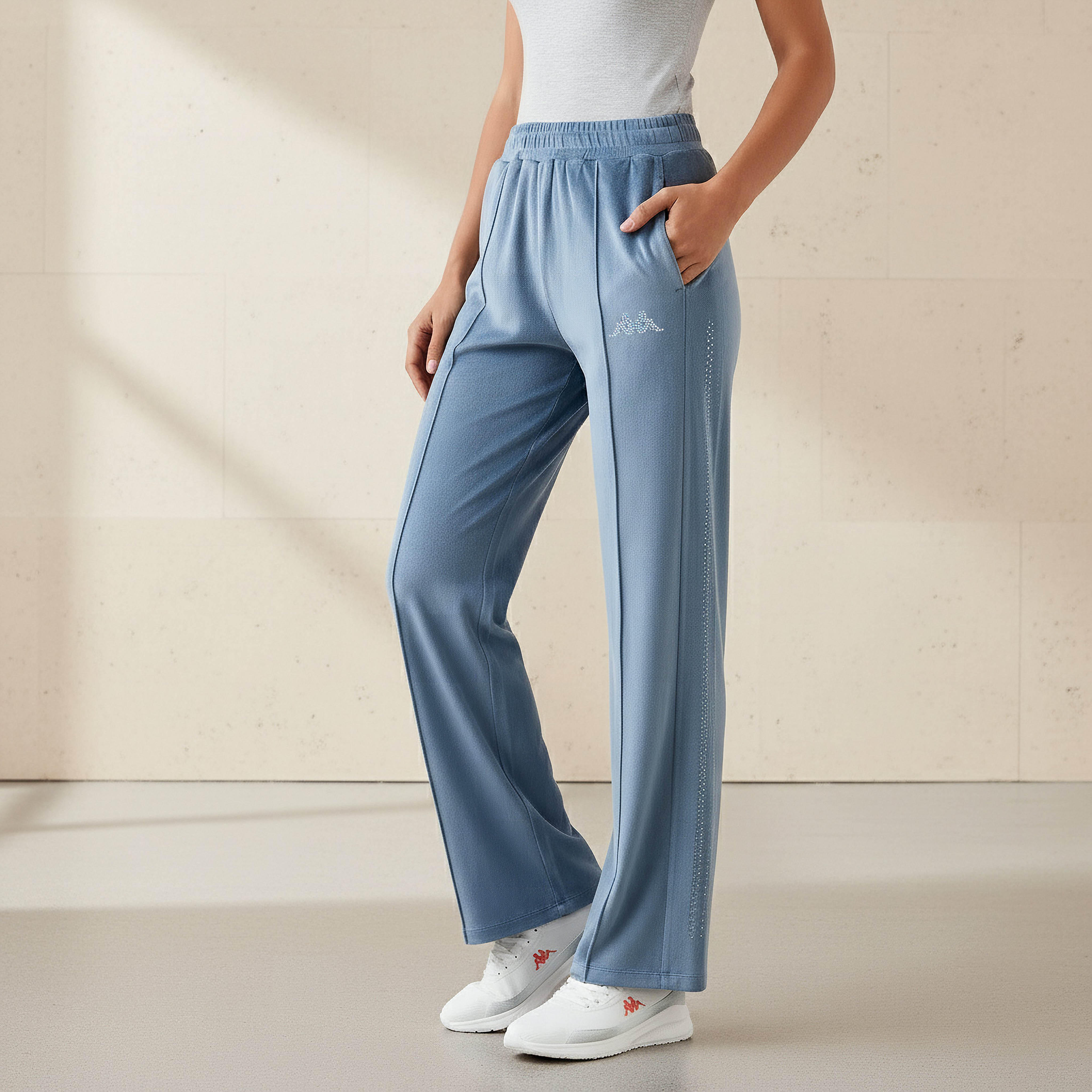 بنطلون رياضي فيلور بقصّة عادية مزين مع جيوب من كابا-women-clothing-coordsets-image-1