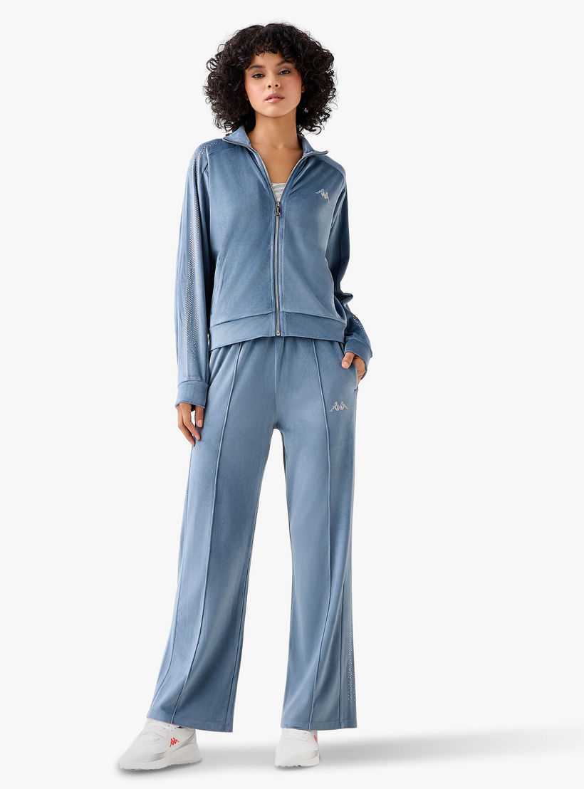 بنطلون رياضي فيلور بقصّة عادية مزين مع جيوب من كابا-women-clothing-coordsets-image-2