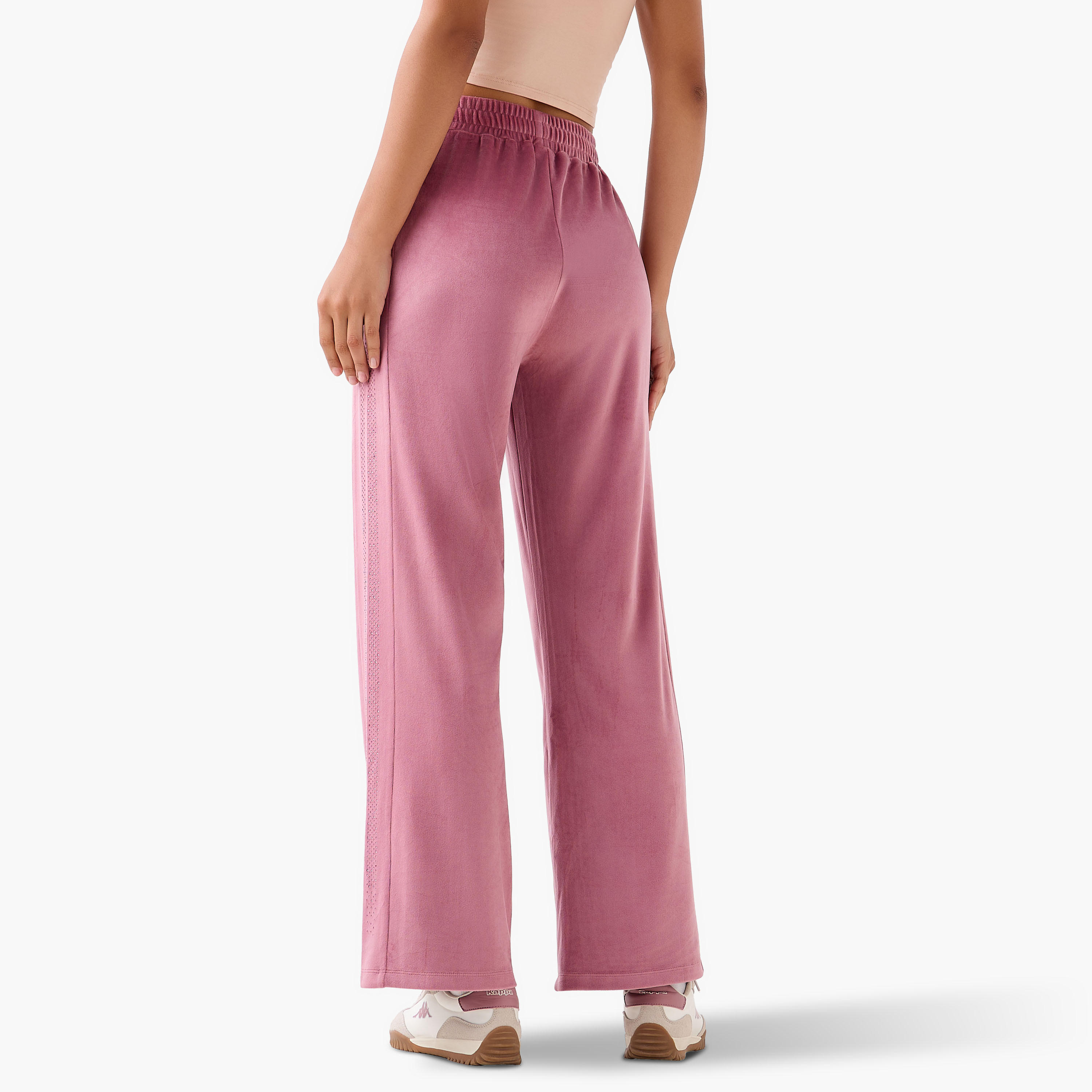 بنطلون رياضي فيلور بقصّة عادية مزين مع جيوب من كابا-women-clothing-coordsets-image-3