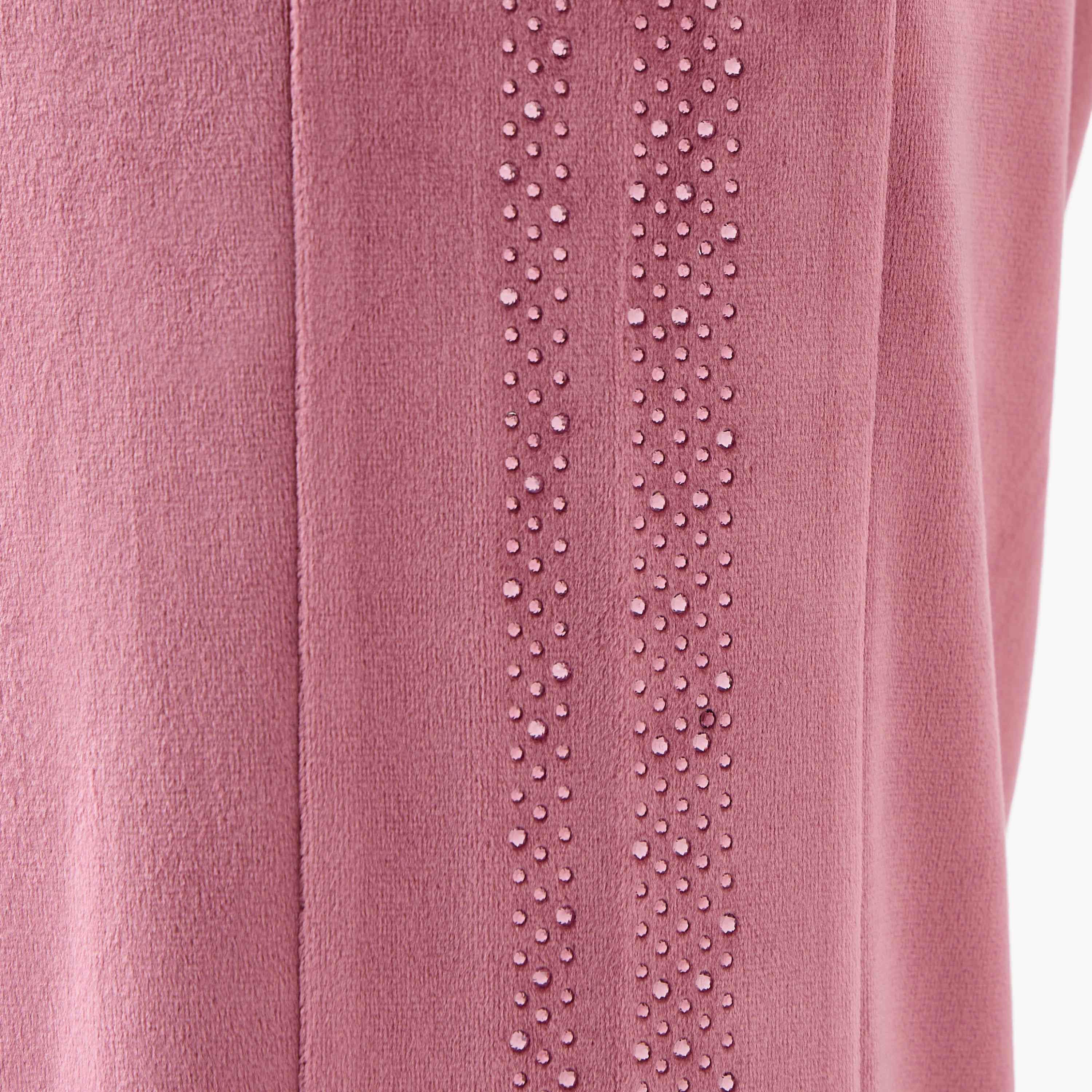 بنطلون رياضي فيلور بقصّة عادية مزين مع جيوب من كابا-women-clothing-coordsets-image-5