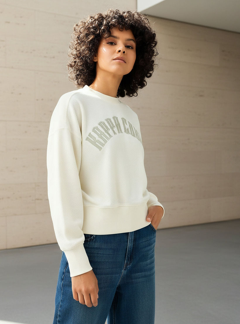 سويت شيرت بطبعات للنساء من كابا-women-clothing-sportswearandactivewear-hoodiesandsweatshirts-image-1