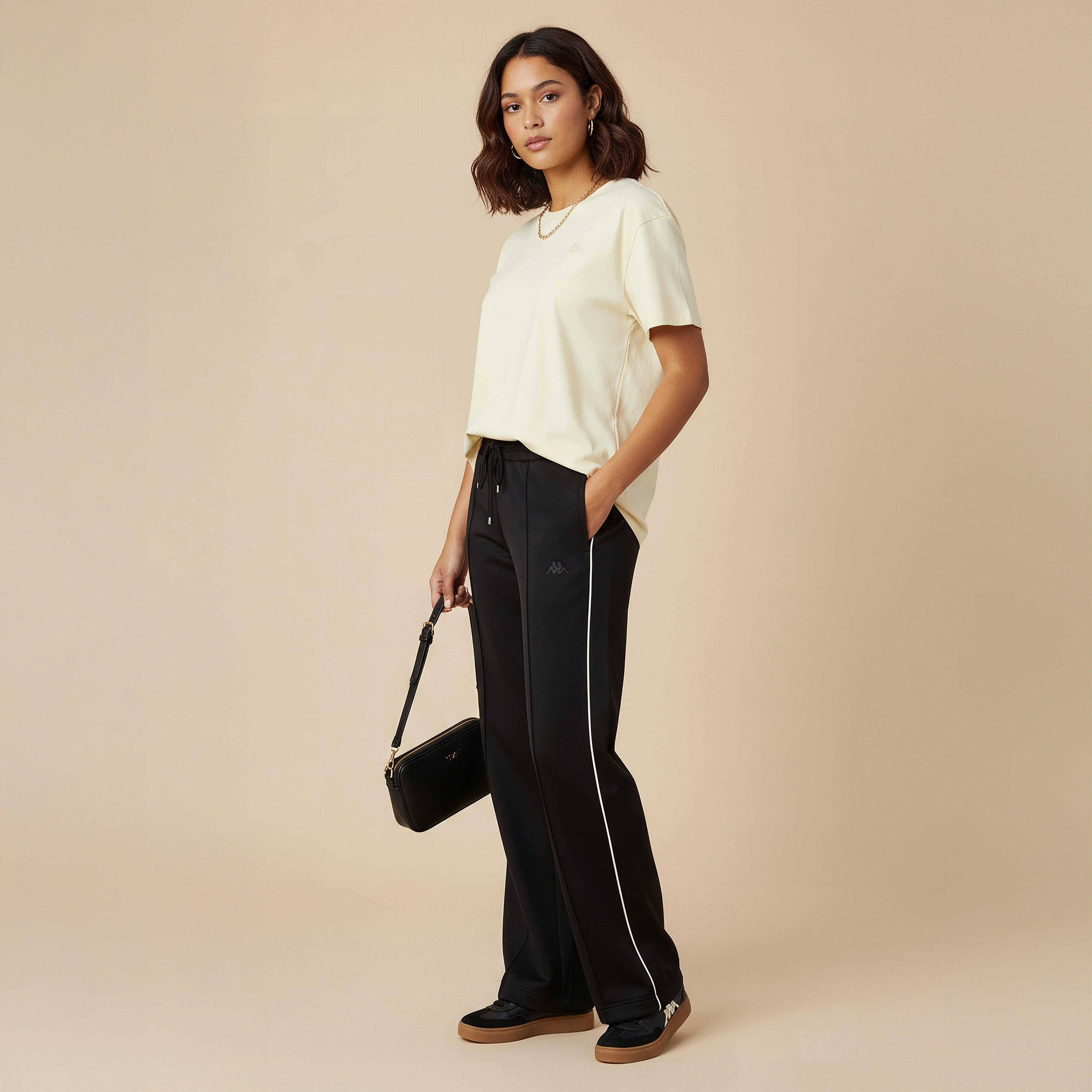 Kappa Women Logo Embroidered Stretchable T-shirt-women-clothing-tshirts-image-2