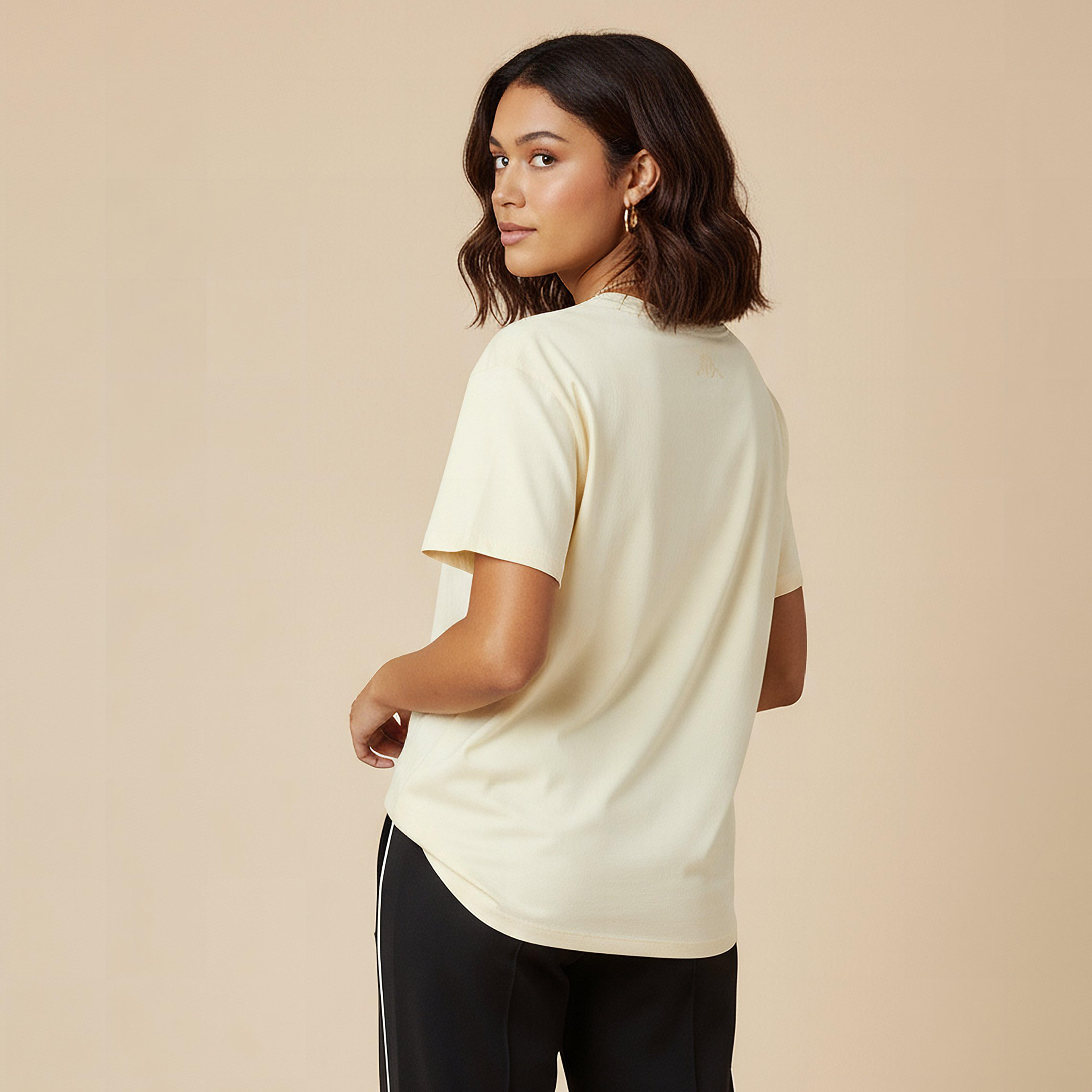 Kappa Women Logo Embroidered Stretchable T-shirt-women-clothing-tshirts-image-3
