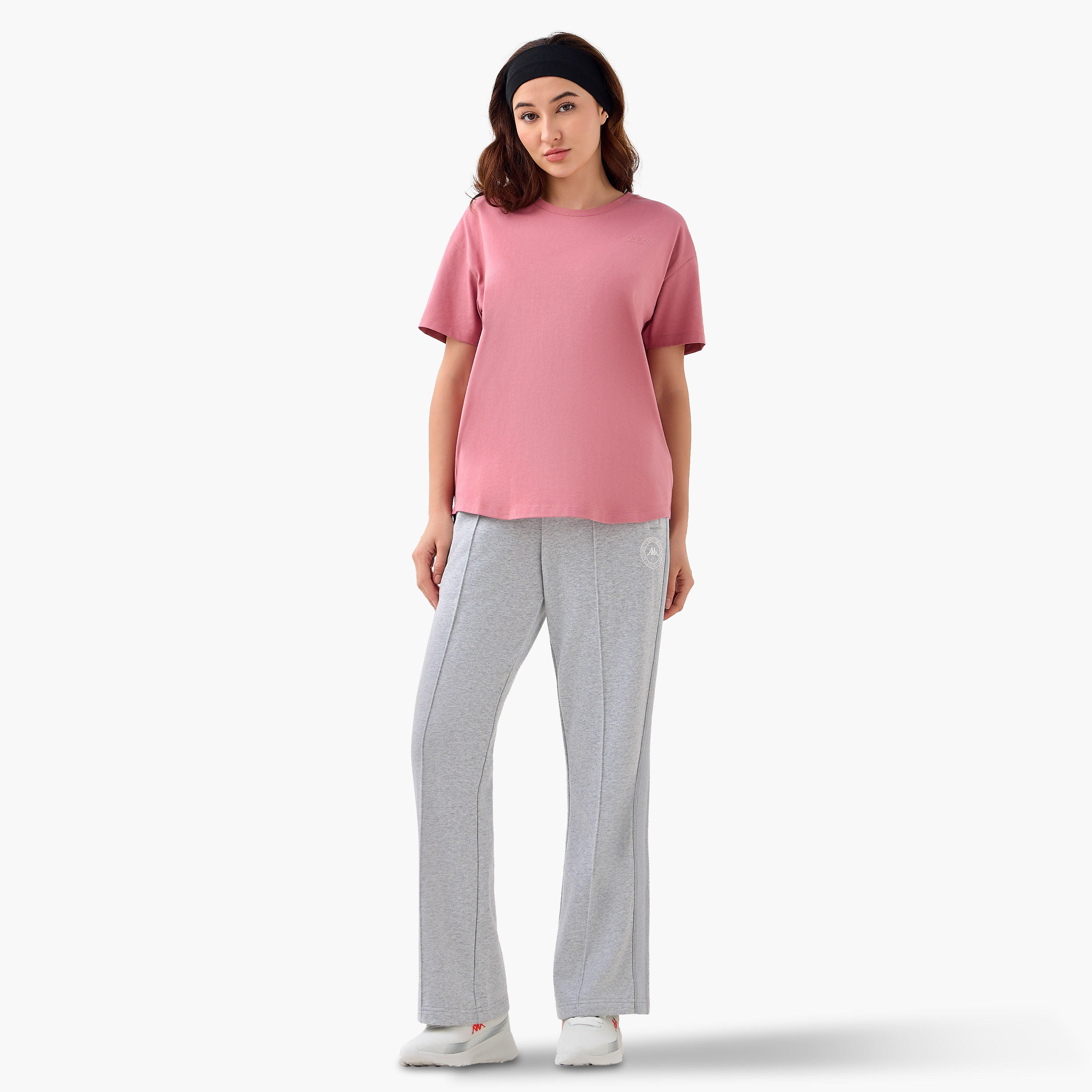 Kappa Women Logo Embroidered Stretchable T-shirt-women-clothing-tshirts-image-2