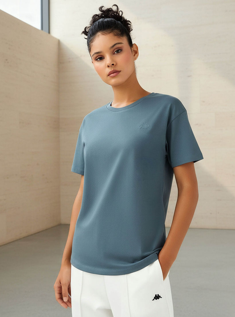 تيشيرت بياقة مستديرة للنساء من كابا-women-clothing-tshirts-image-1