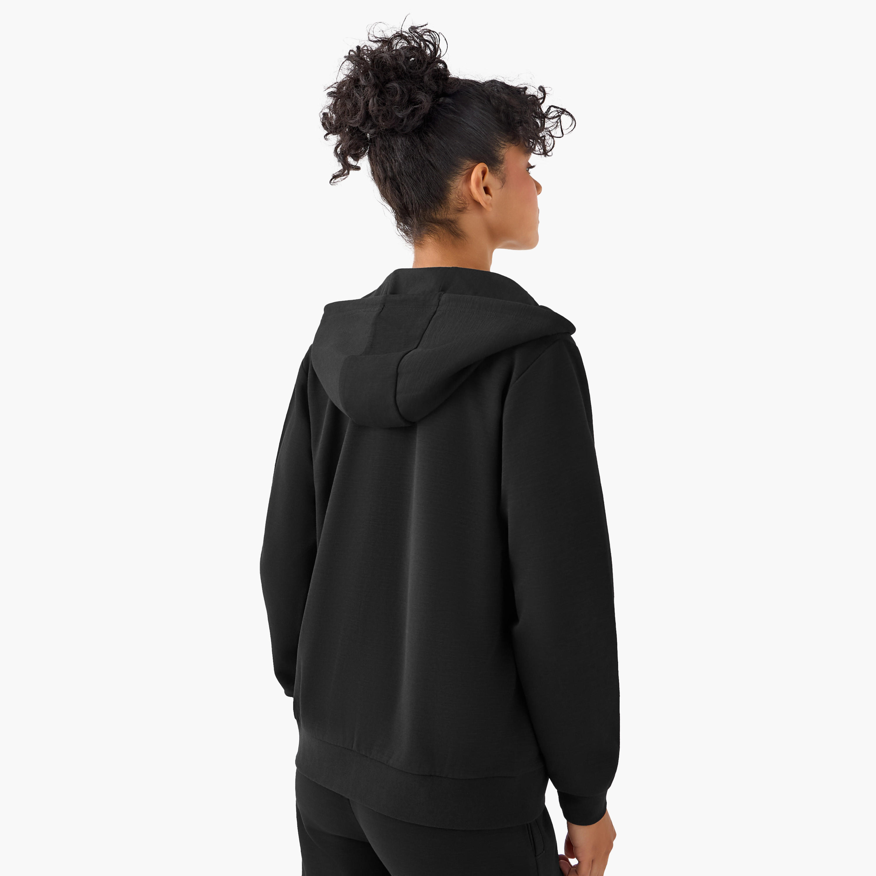 سويت شيرت بقبعة وسحاب إغلاق للنساء من كابا-women-clothing-coordsets-image-6