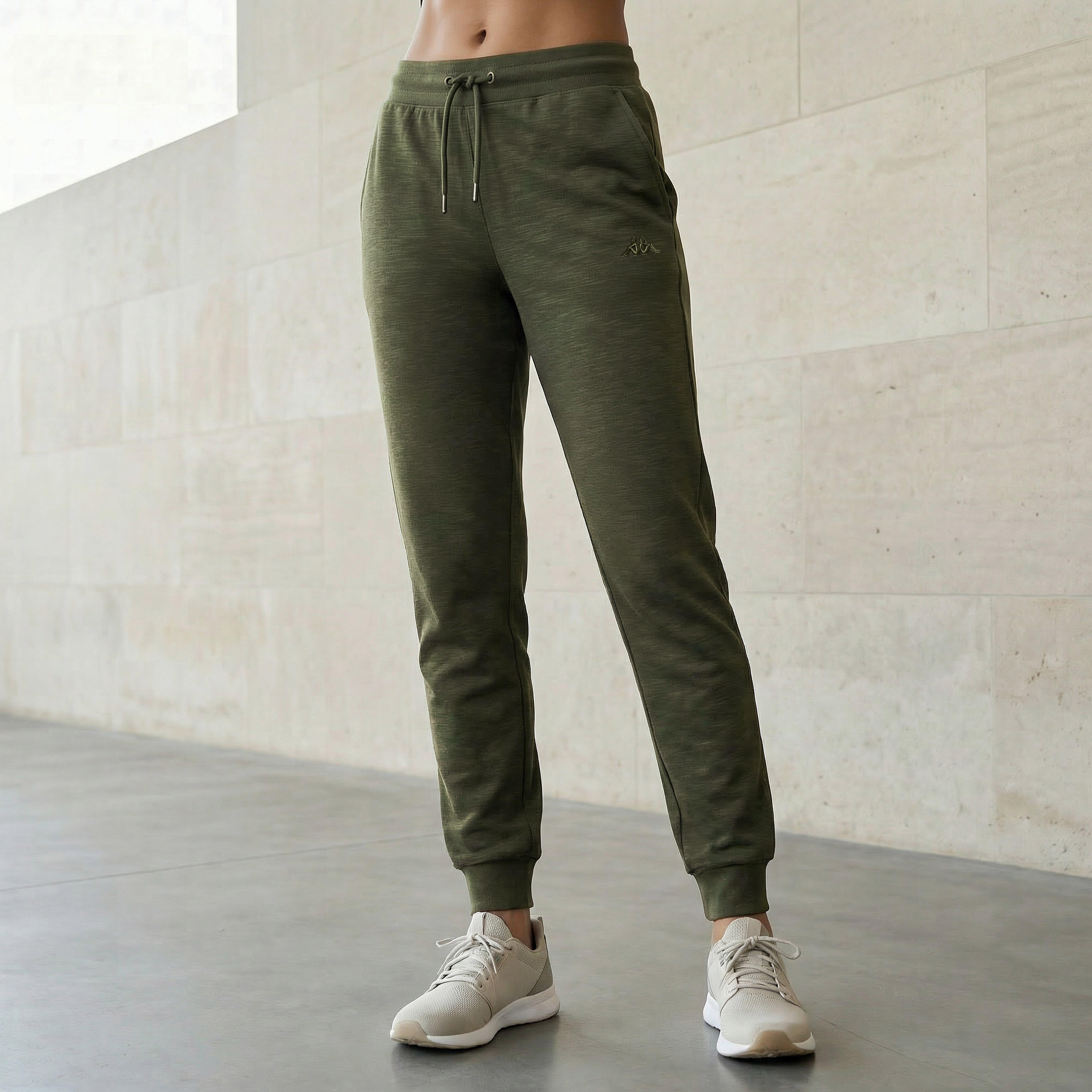 Kappa Women Drawstring Waist Joggers-women-clothing-bottoms-joggers-image-1