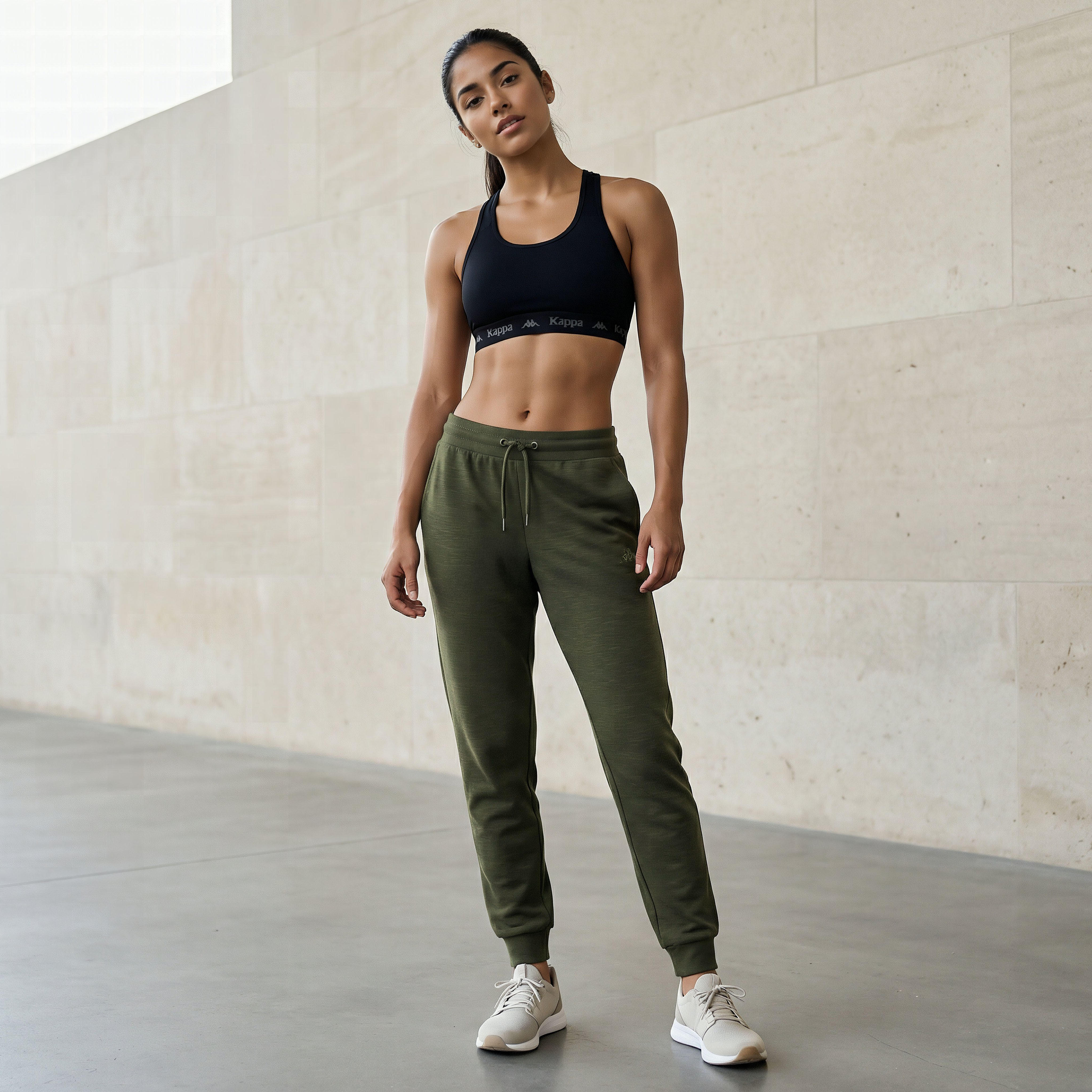Kappa Women Drawstring Waist Joggers-women-clothing-bottoms-joggers-image-3