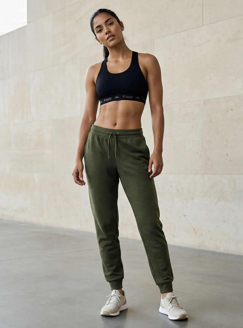 Kappa Women Drawstring Waist Joggers-women-clothing-bottoms-joggers-image-3