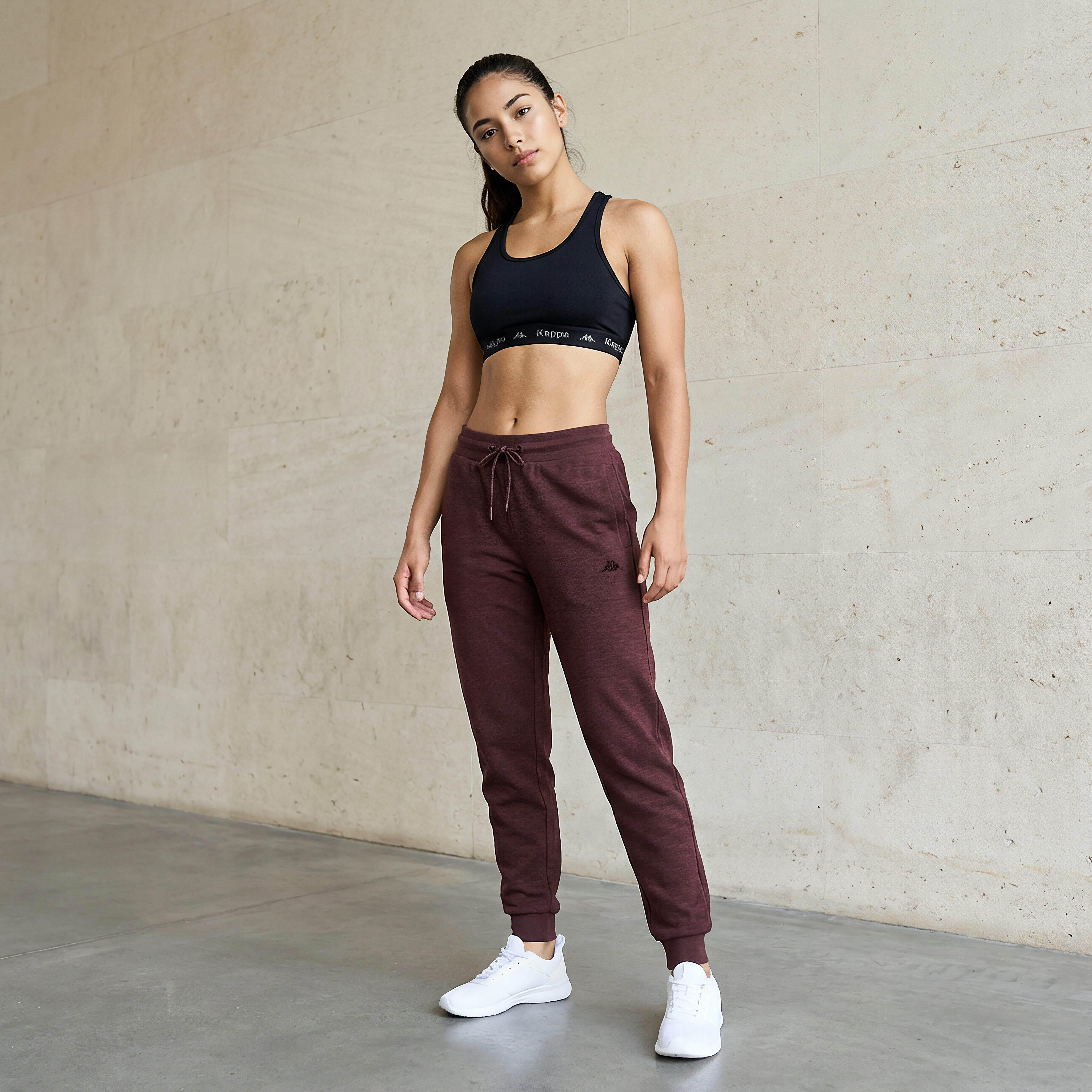 Kappa Women Drawstring Waist Joggers-women-clothing-bottoms-joggers-image-3