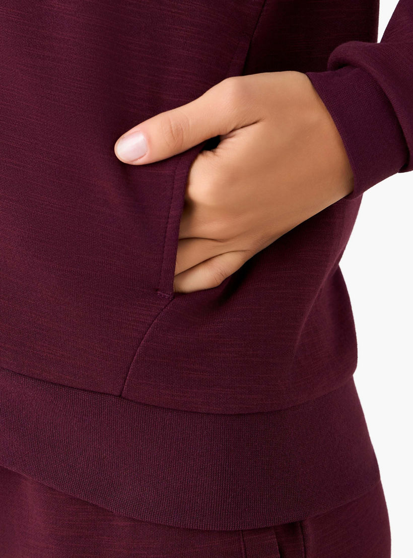 هودي بتفاصيل شعار وسحاب وأكمام طويلة للنساء من كابا-women-clothing-sportswearandactivewear-hoodiesandsweatshirts-image-6