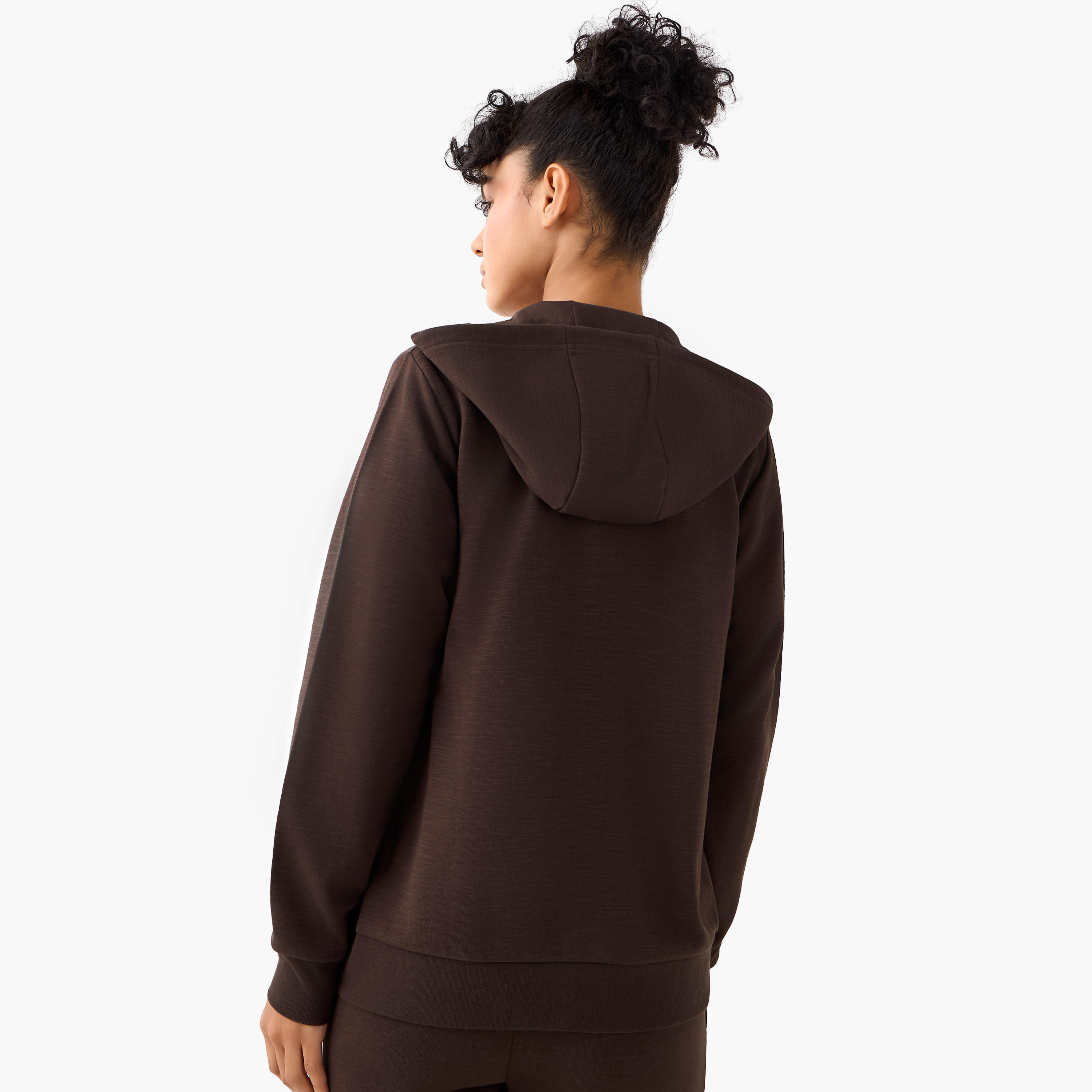هودي بتفاصيل شعار وسحاب وأكمام طويلة للنساء من كابا-women-clothing-sportswearandactivewear-hoodiesandsweatshirts-image-5