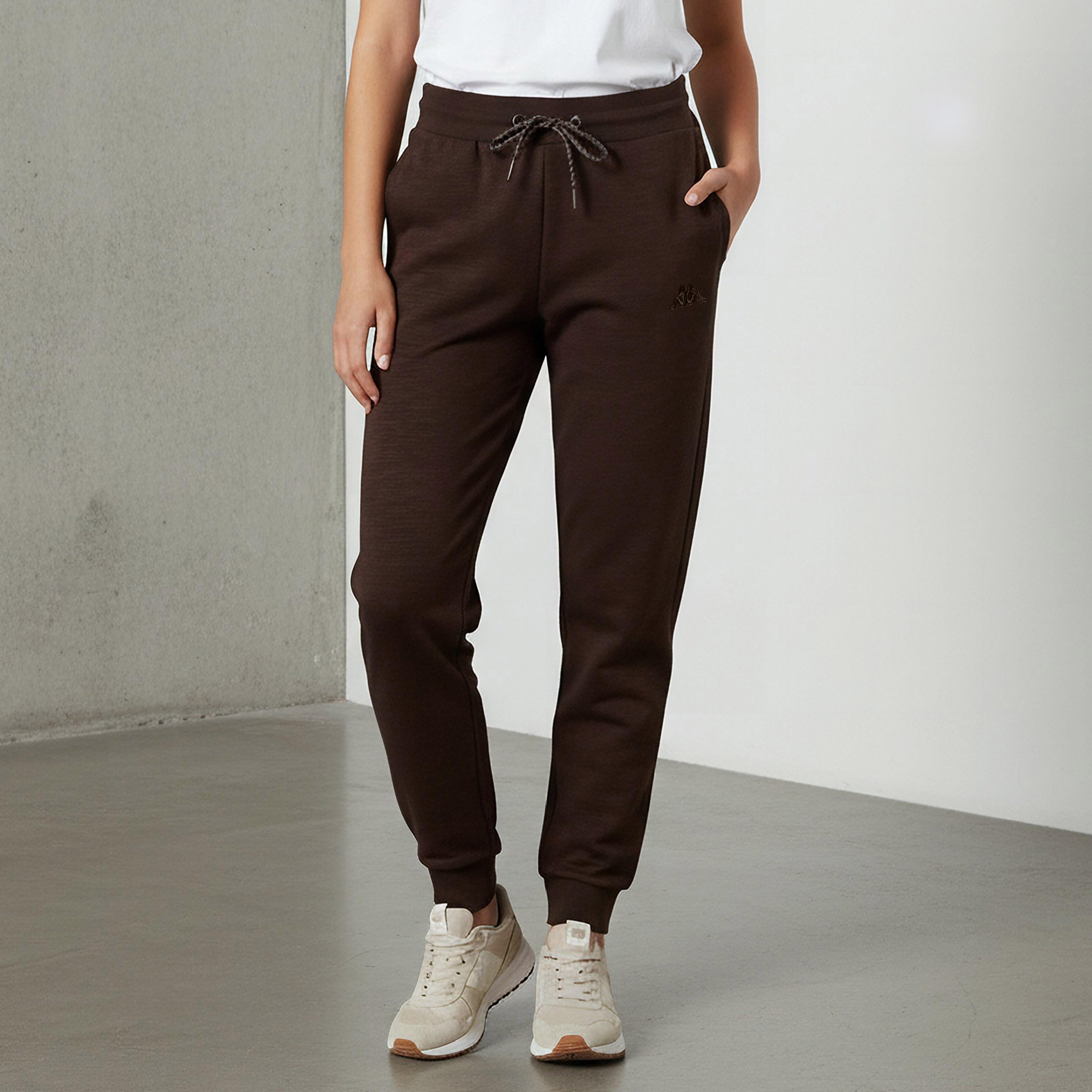 بنطلون رياضي بقصة عادية وجيوب من كابا-women-clothing-bottoms-joggers-image-4