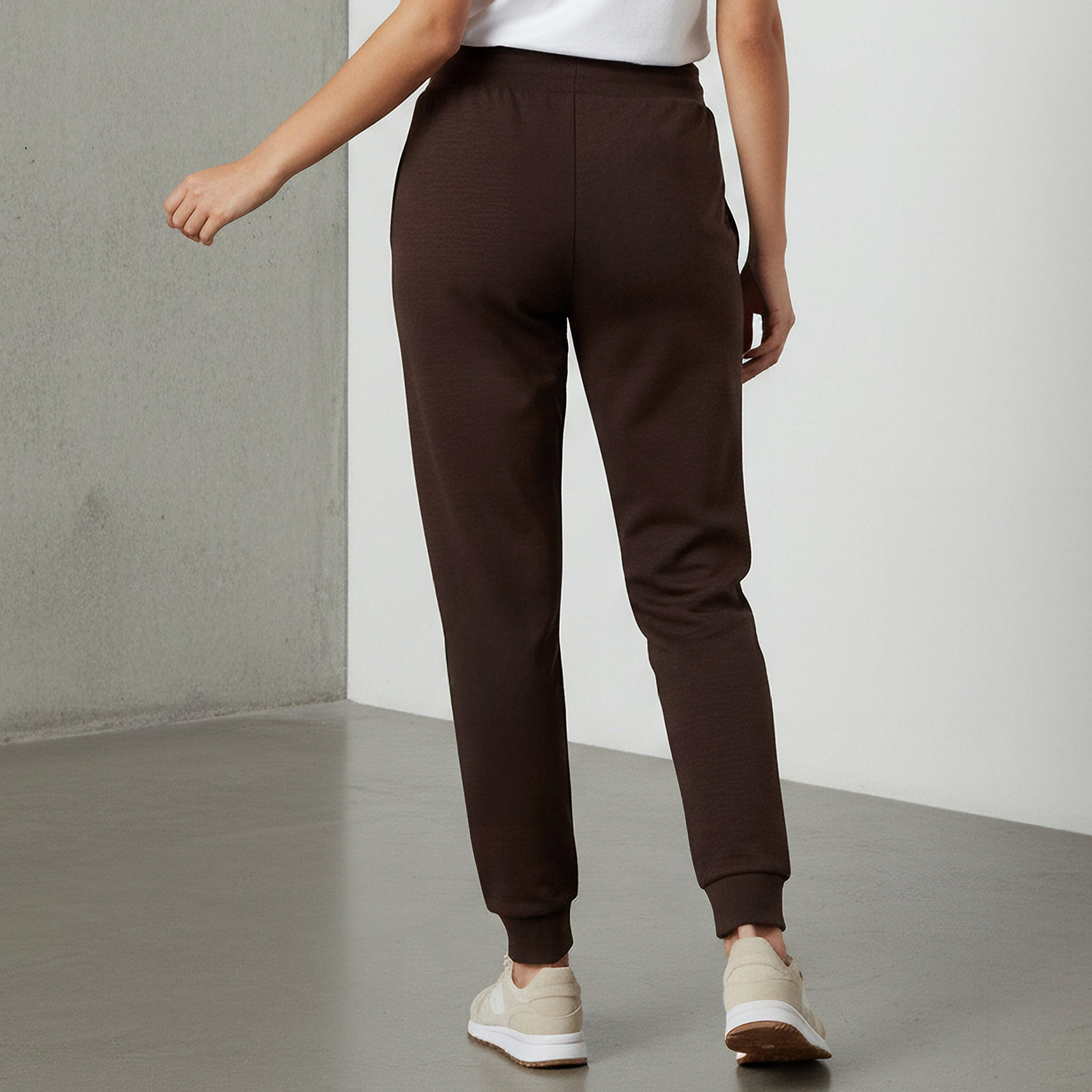 Kappa Regular Fit Joggers with Pockets-women-clothing-bottoms-joggers-image-4