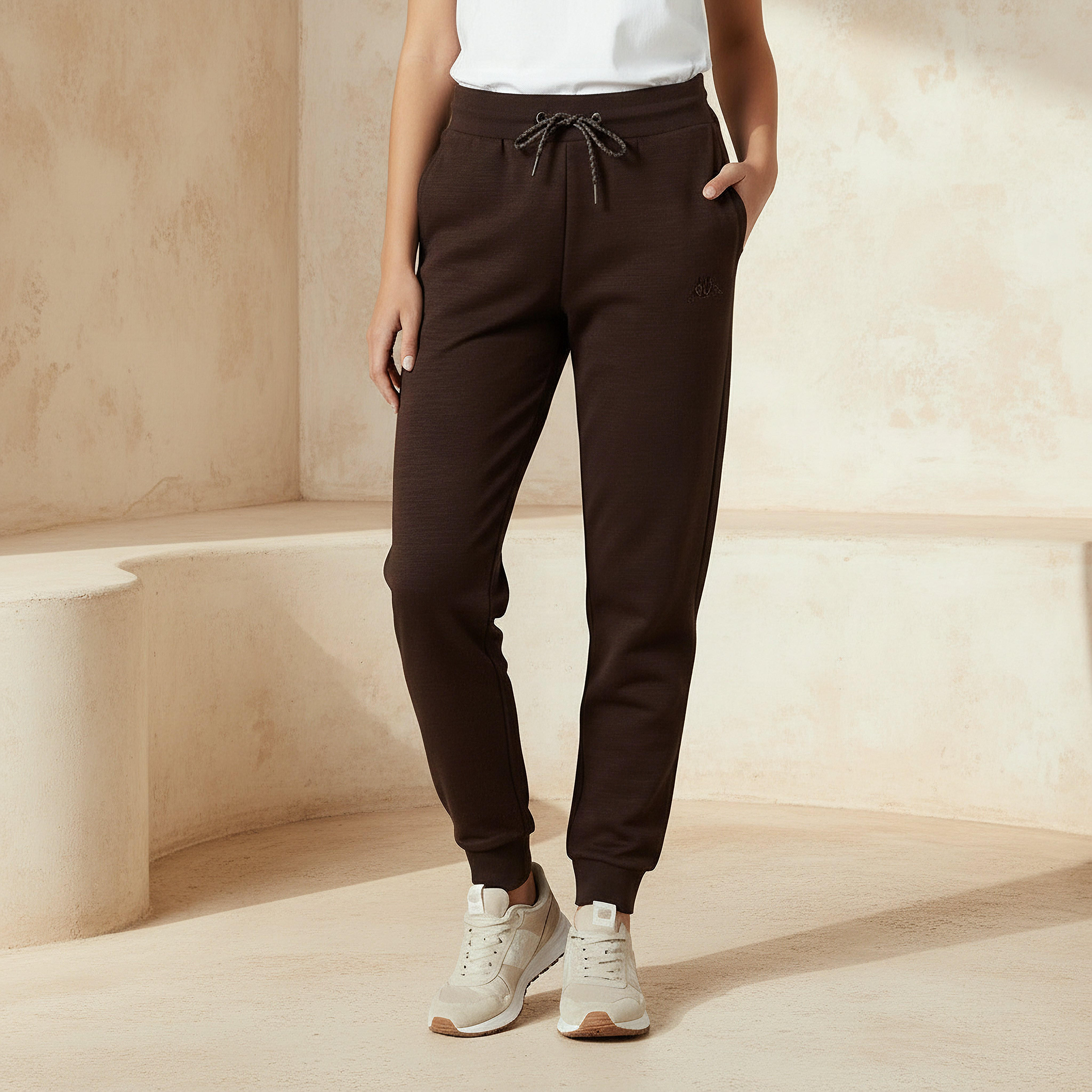 بنطلون رياضي بقصة عادية وجيوب من كابا-women-clothing-bottoms-joggers-image-5
