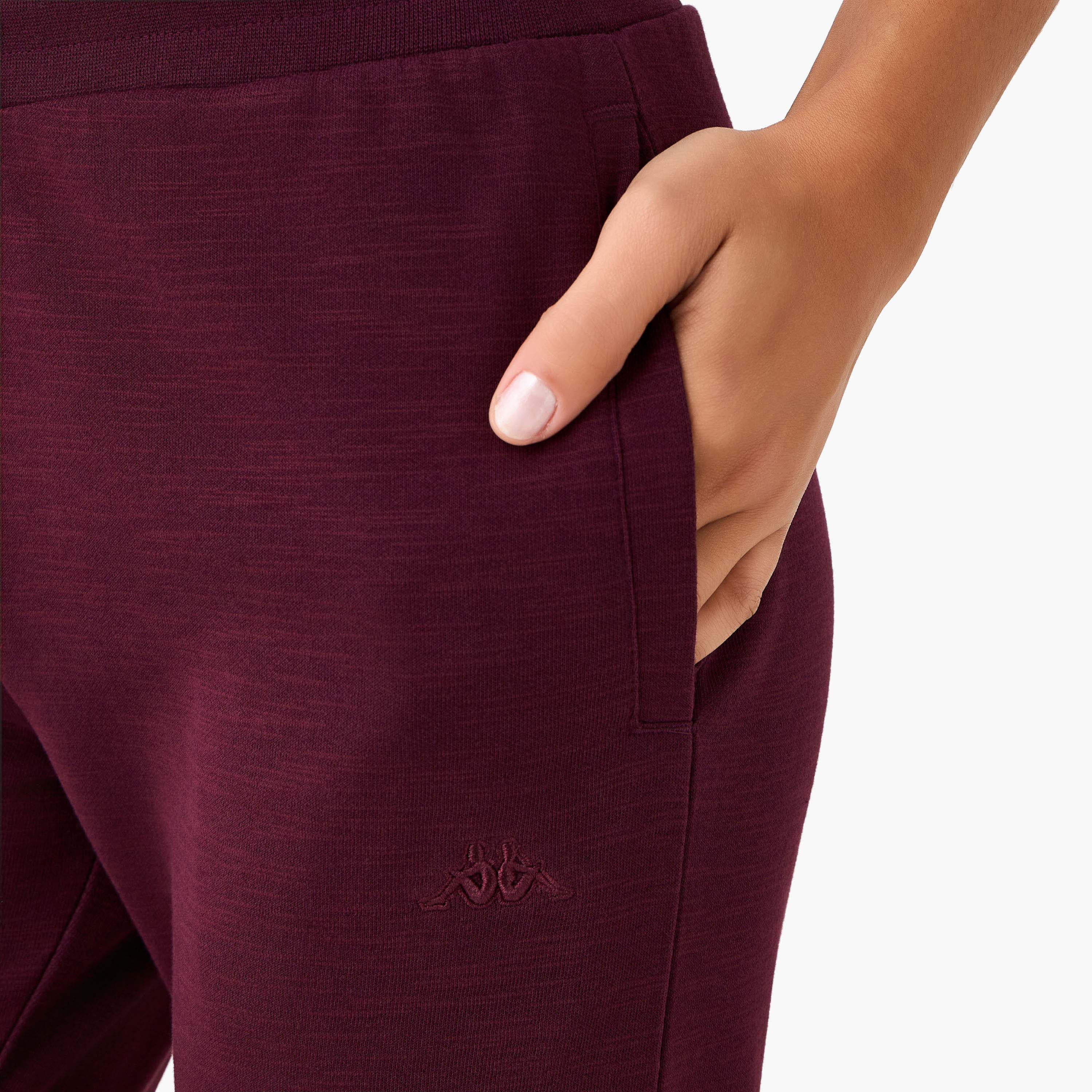 بنطلون رياضي بقصة عادية وجيوب من كابا-women-clothing-bottoms-joggers-image-1