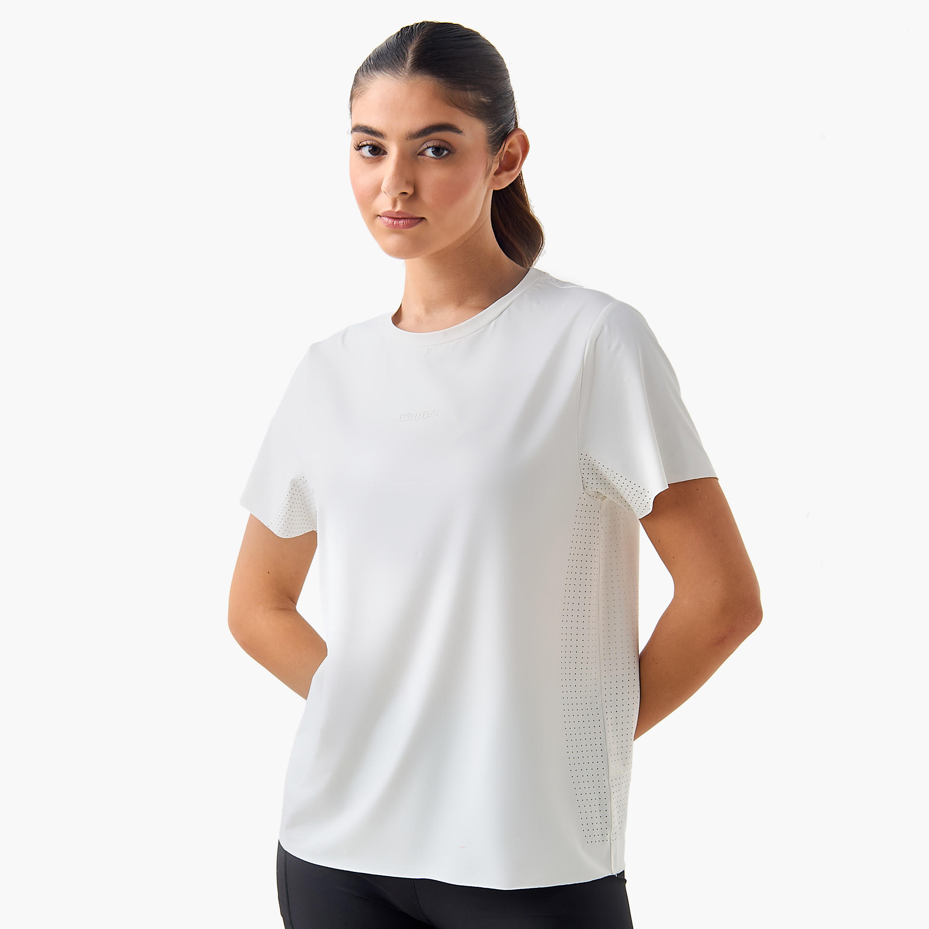 Kappa Women Lite Performance Perforated T-shirt-women-clothing-tshirts-image-3