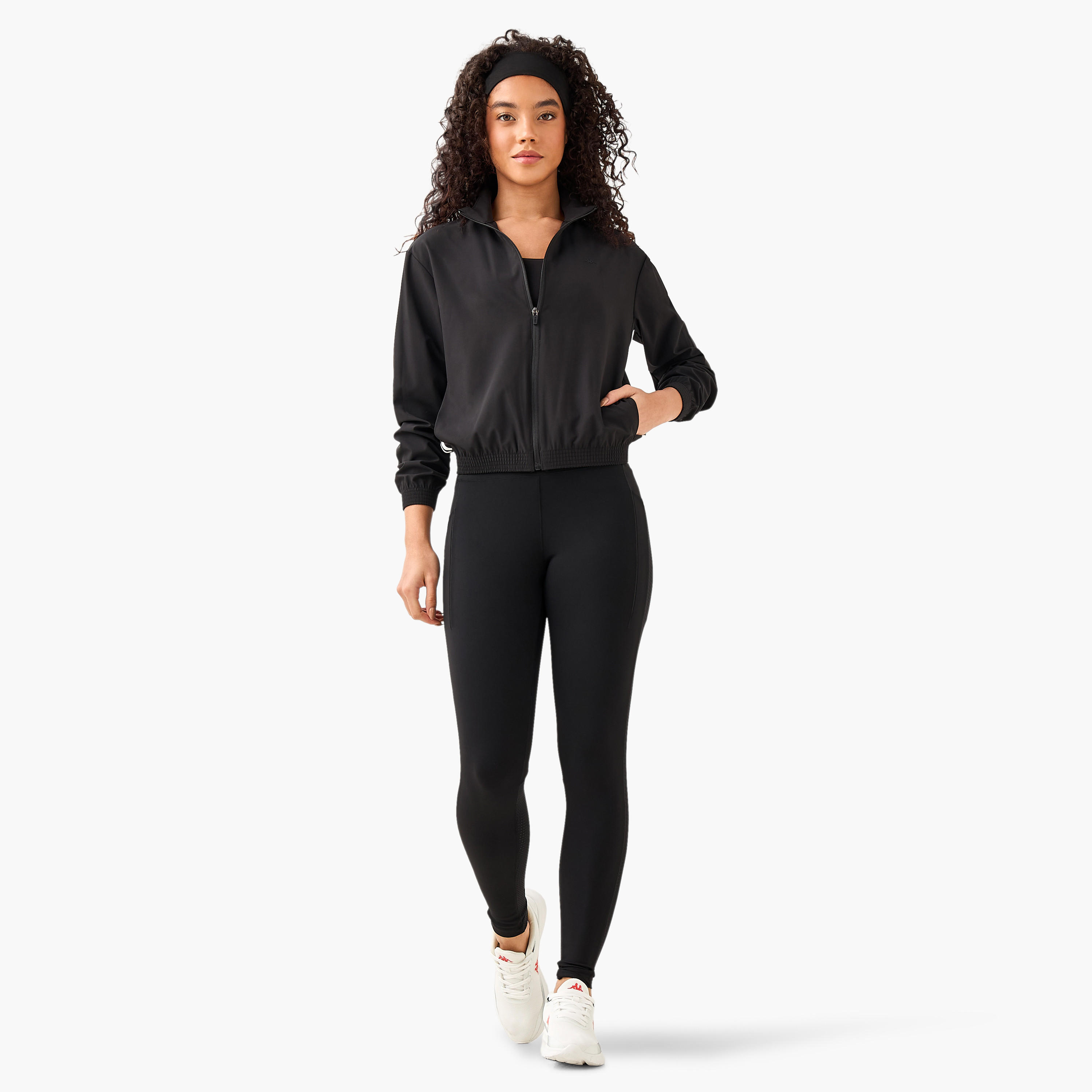 جاكيت بسحاب كامل مطاطي باتجاهين للنساء من كابا-women-clothing-coordsets-image-4