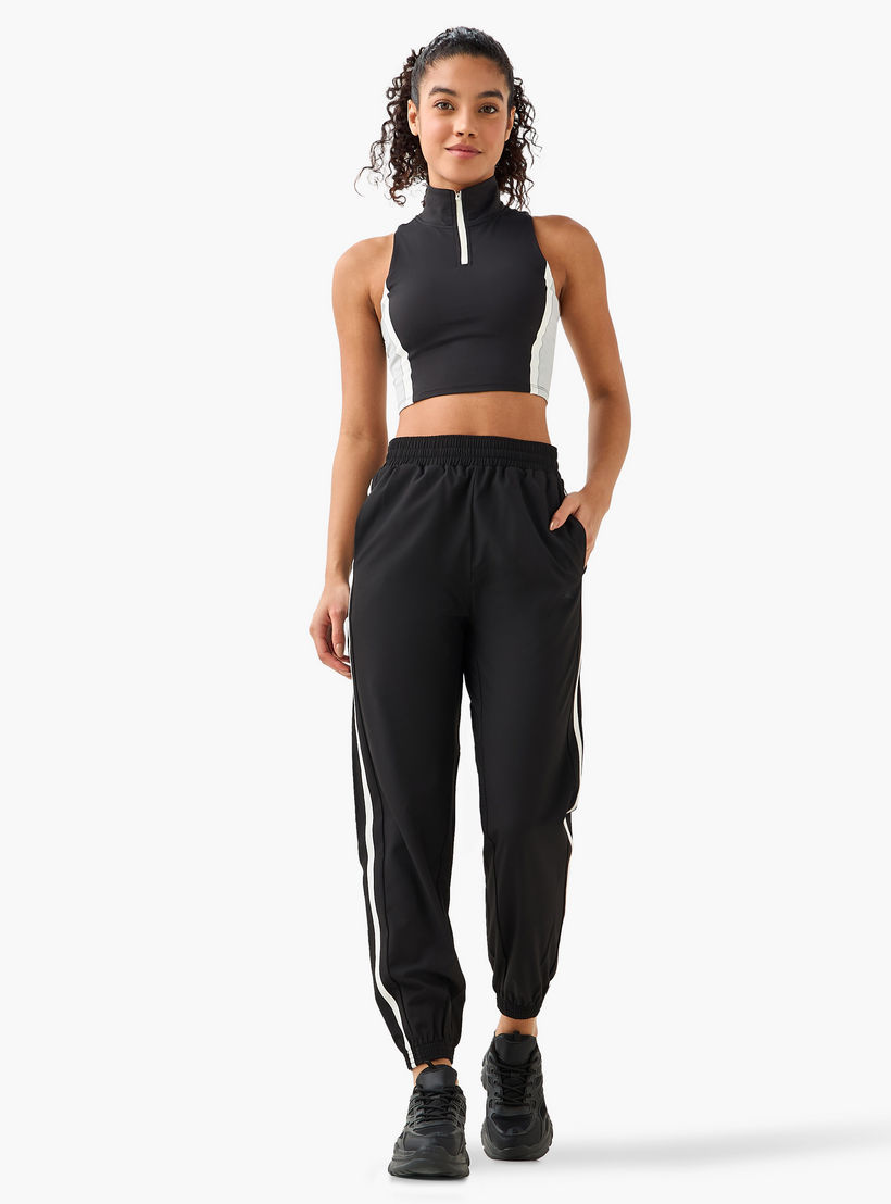 بنطلون رياضي بتفاصيل شريط للنساء من كابا-women-clothing-bottoms-joggers-image-3