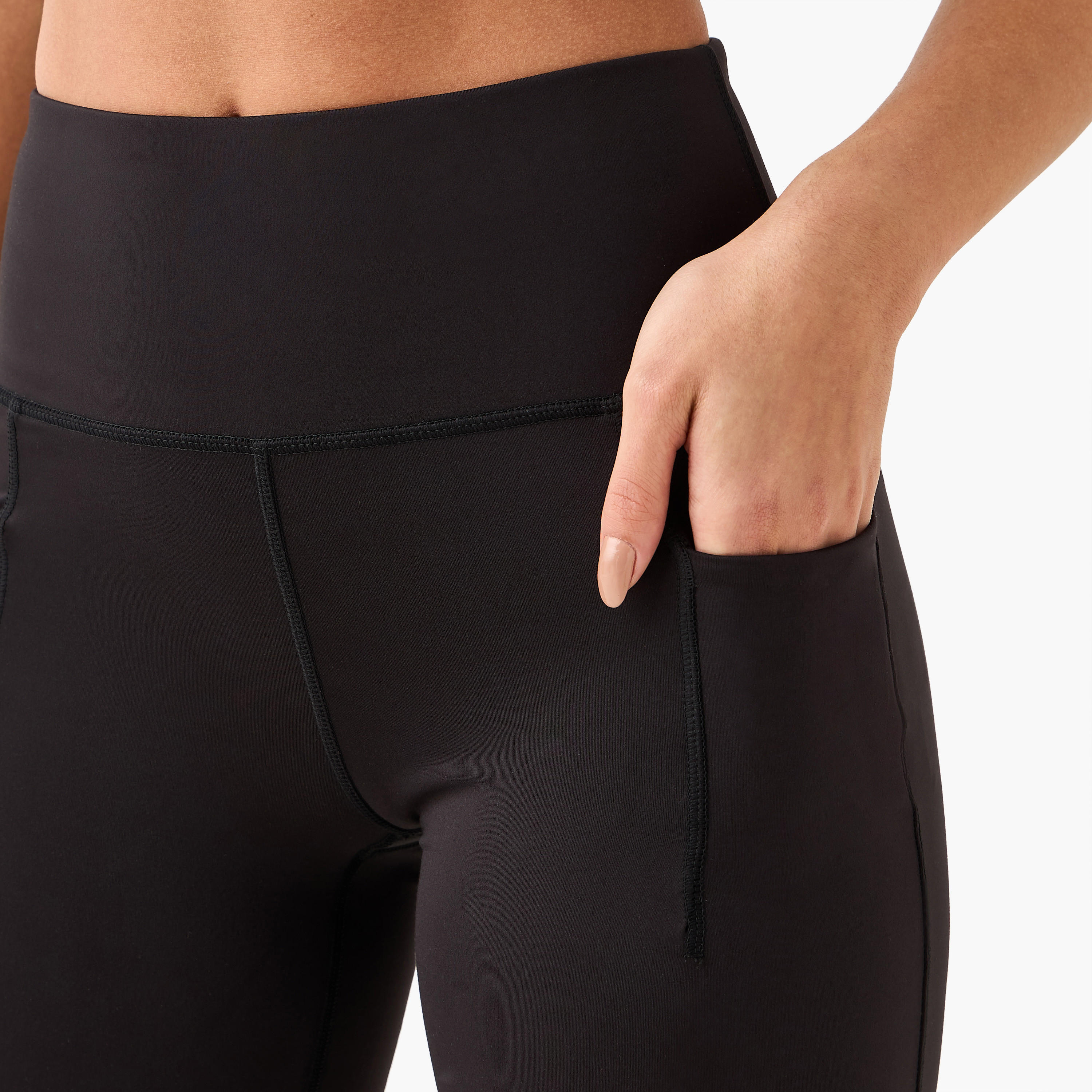 بنطلون ليقنز ضيق وواسع من الأسفل وعالي المرونة للنساء من كابا-sports-women-clothing-activewearleggings-image-5