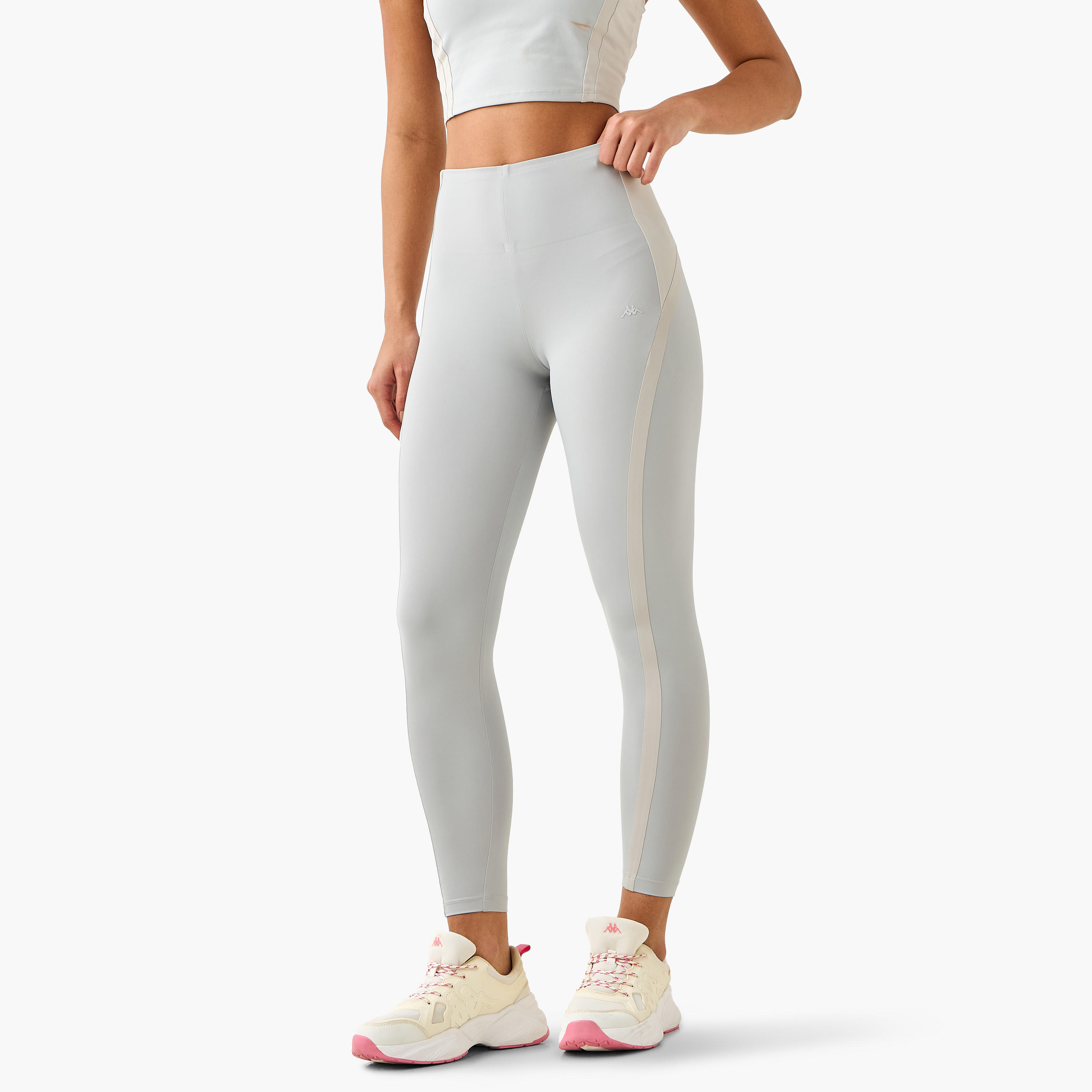 بنطلون ليقنز بتصميم قوالب ملونة للنساء من كابا-sports-women-clothing-activewearleggings-image-2